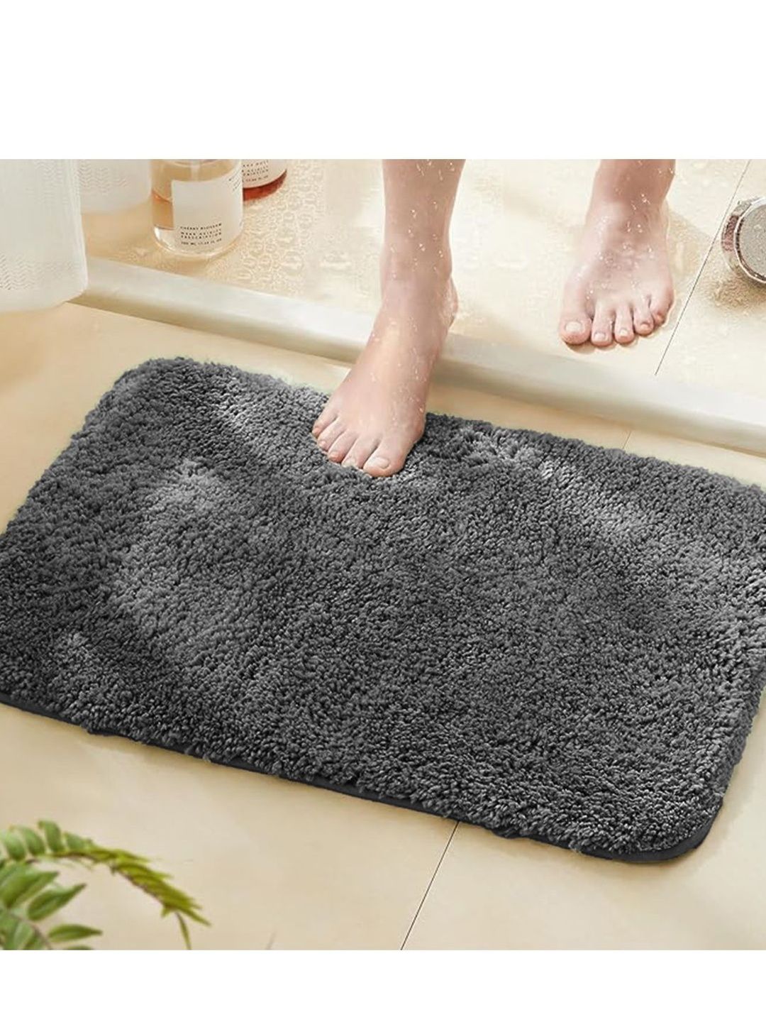 MAXOSHINE Grey Anti-Skid Doormat