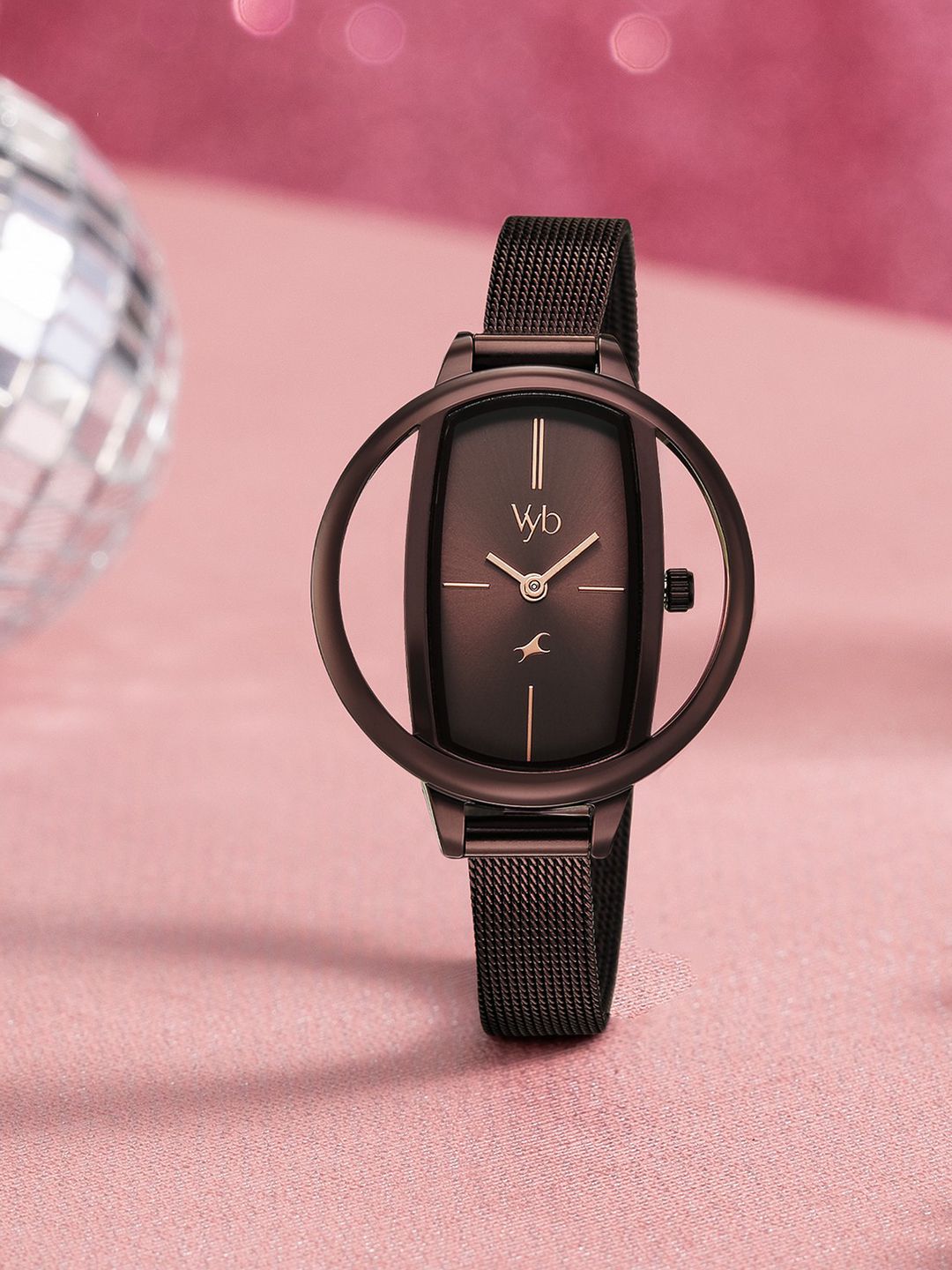 Fastrack Fastrack Vyb Charmer Quartz Chocolate Brown Dial Analog Watch For Women - FV60037QM01W