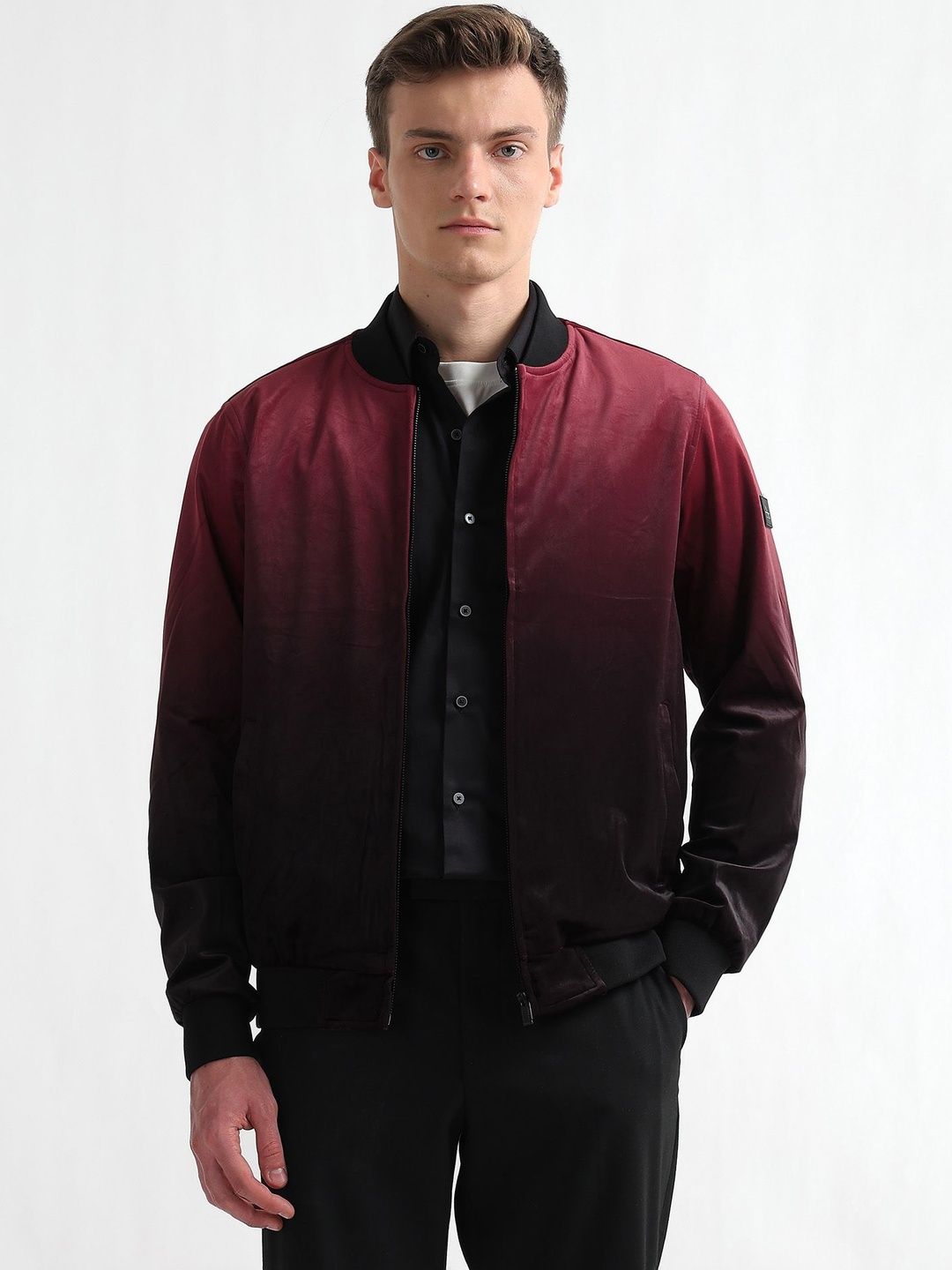 Arrow New York Men Colourblocked Bomber Jacket