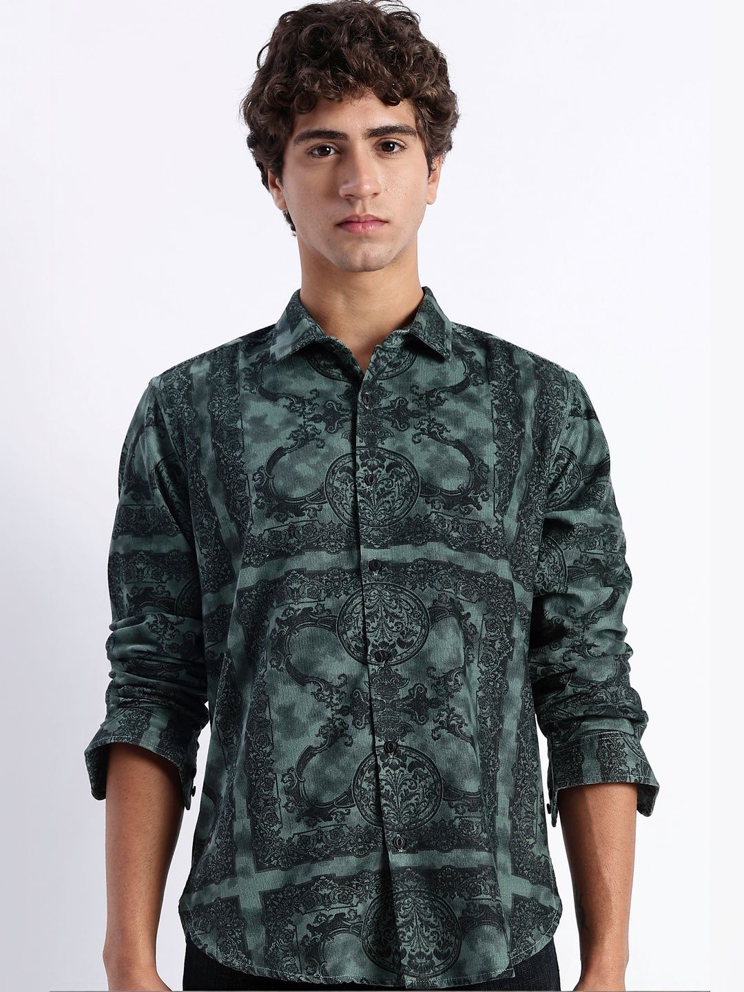 HERE&NOW Men Slim Fit Printed Casual Shirt