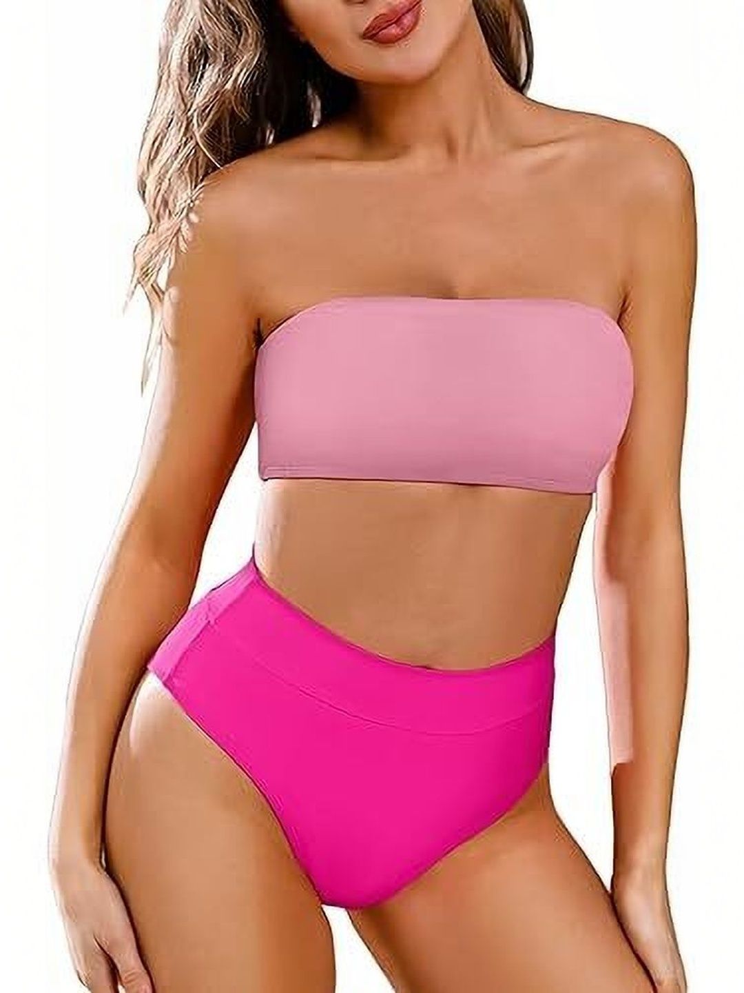 Bartus Quick-Dry Shoulder Straps Neck Stretchable Swim Bikini Set