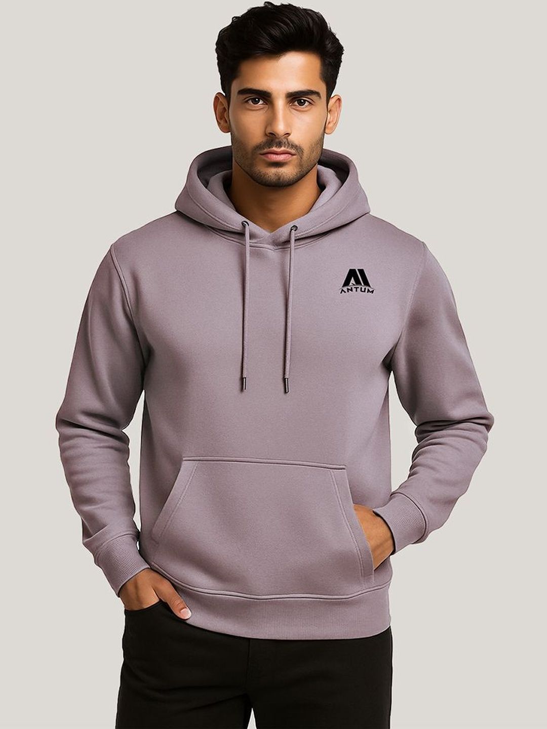 ANTUM Men Brand Logo Fashion Jacket