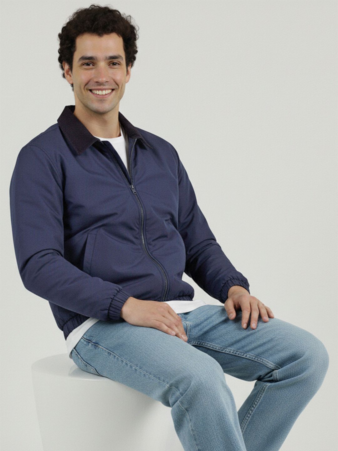 Mast & Harbour Shirt Collar Padded Jacket