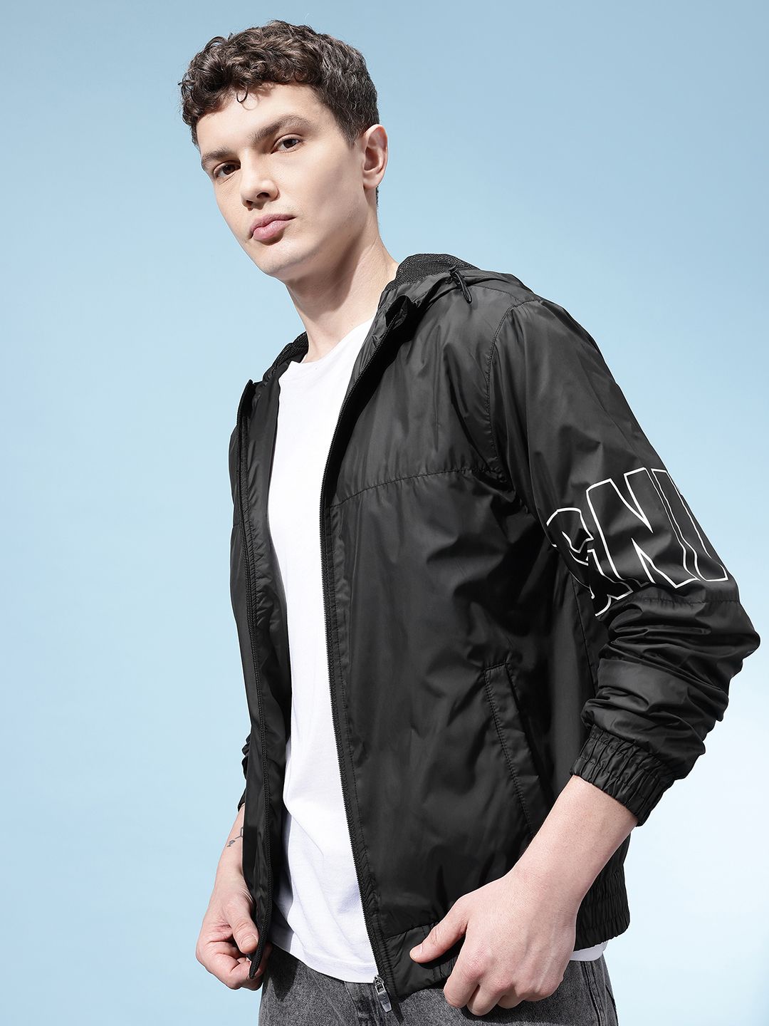 glitchez Hooded Windcheater Jacket