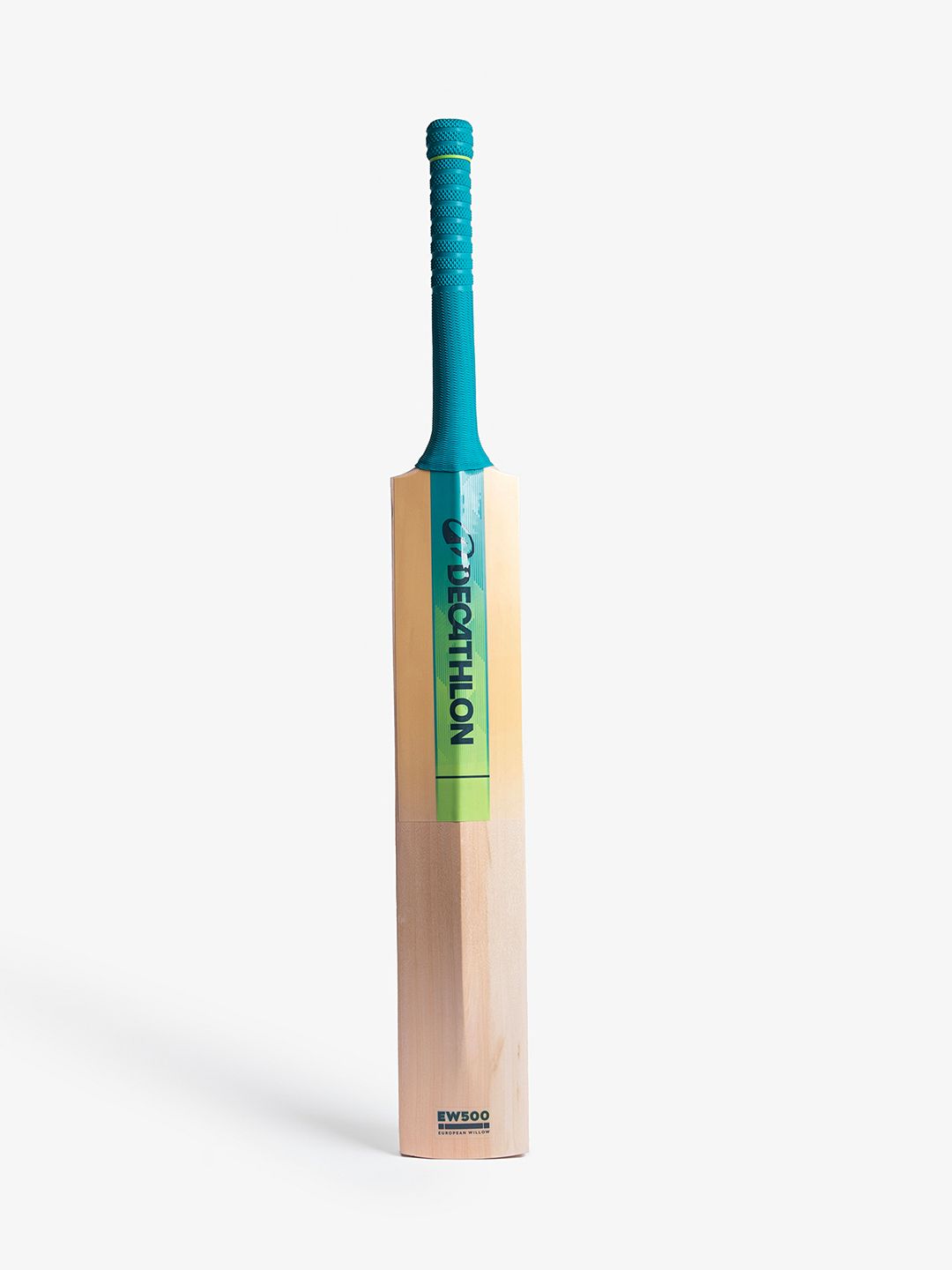 Decathlon Decathlon Kids Beige and Green EW500 Lightweight Leather Ball Bat with Cover