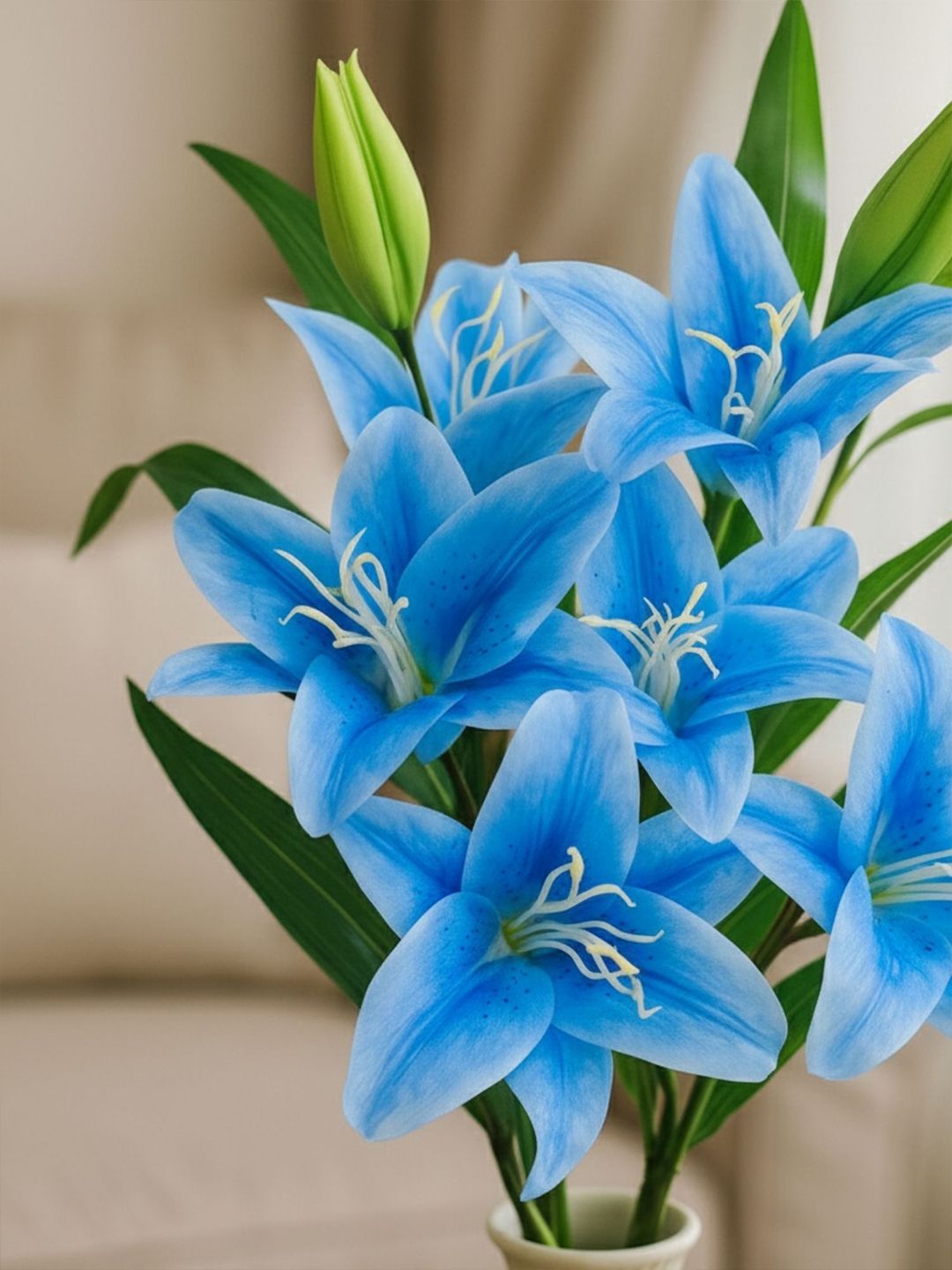 Buy ARTSY Blue Lily Artificial Flower - Artificial Flowers and