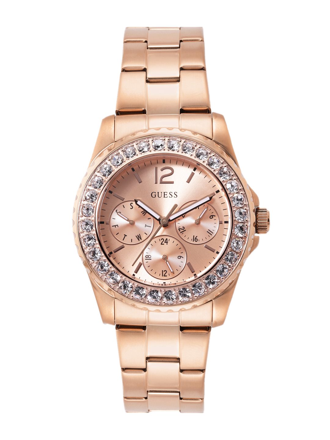 GUESS GUESS Round 37mm White Dial Analog Women Watch - U12005L2M