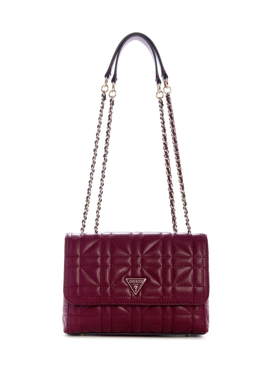 Edita Crossbody Bag GUESS PU Structured Shoulder Bag with Quilted