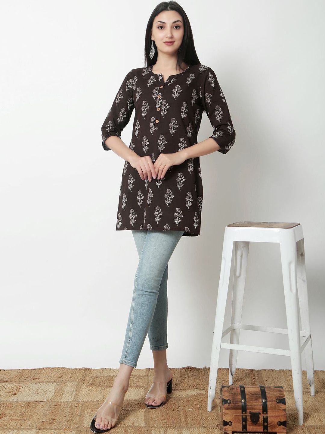 Varun Handicraft Varun Handicraft Floral Print Cotton Top