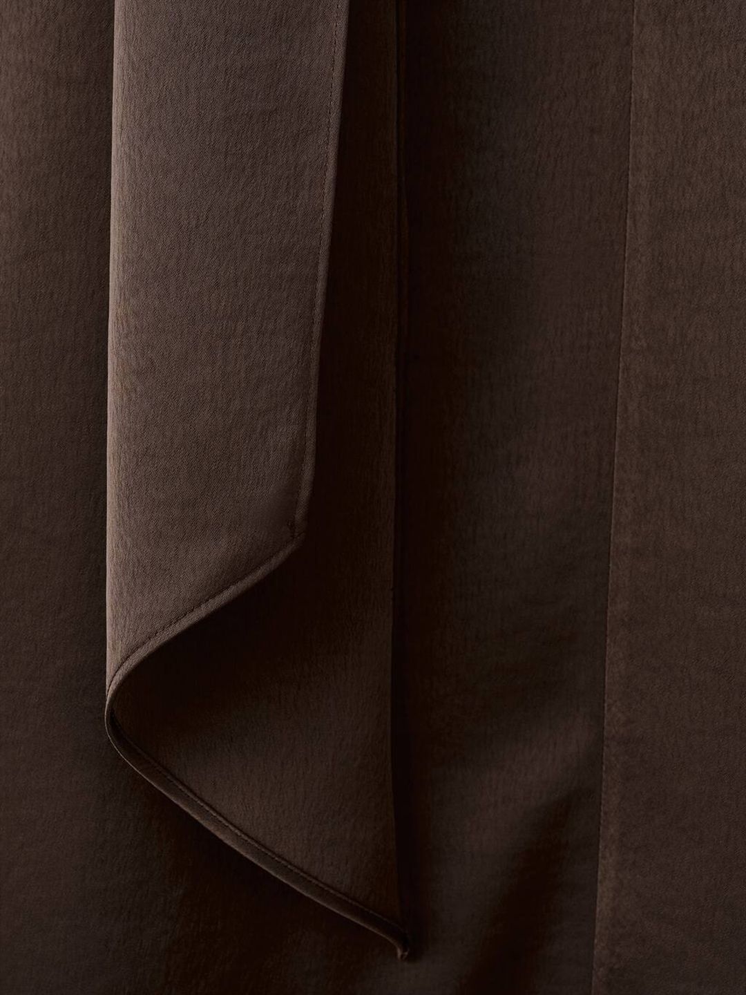 Satin Finish Belted Sheath Mini Dress with Scarf