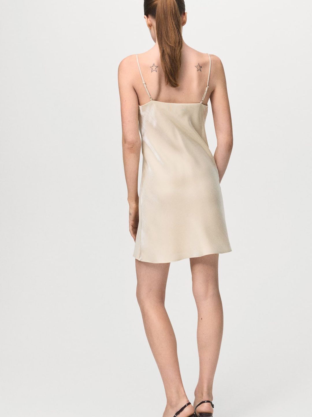 Satin A-Line Mini Dress