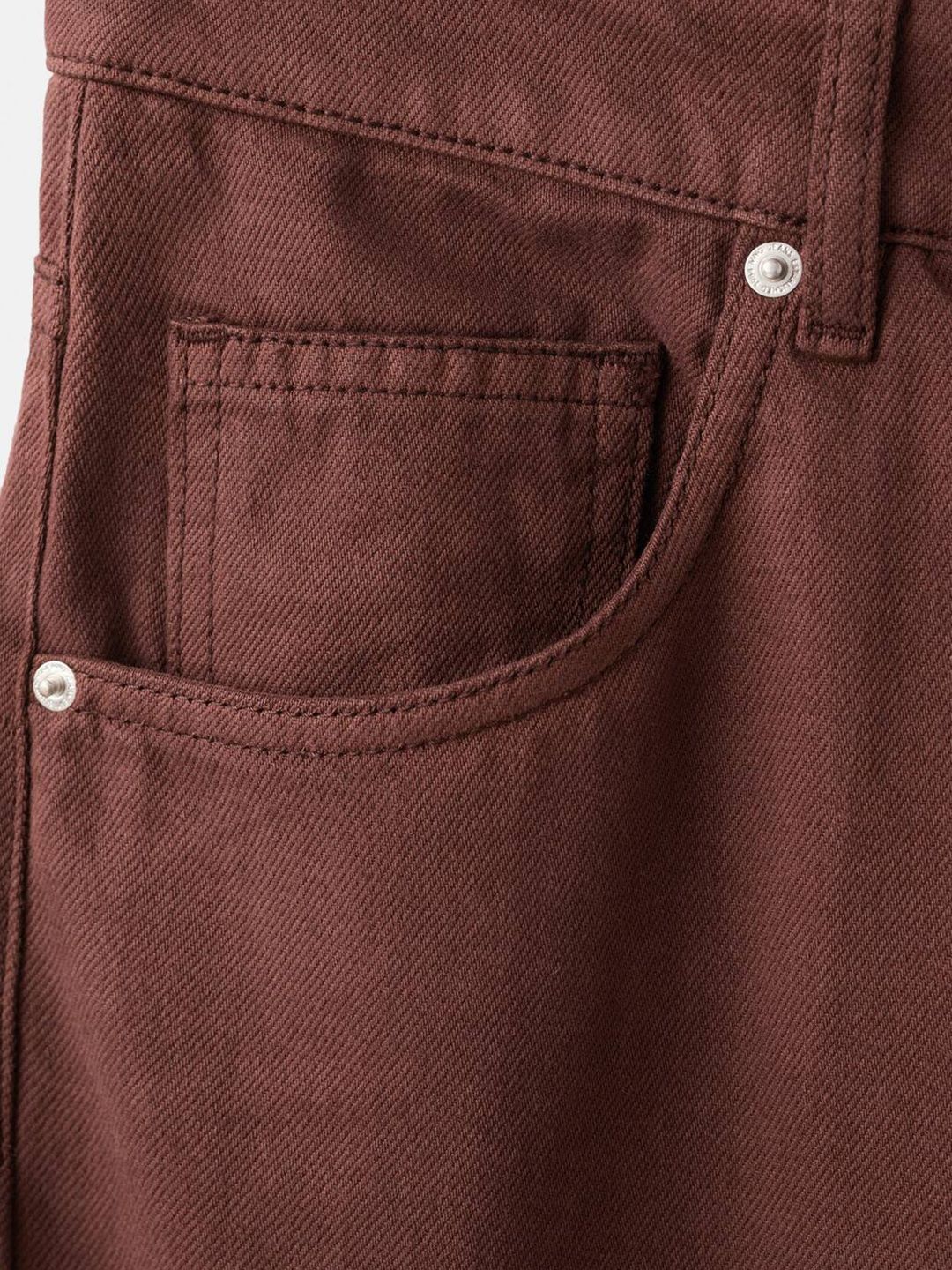 Mid-Rise Pure Cotton Balloon Fit Jeans