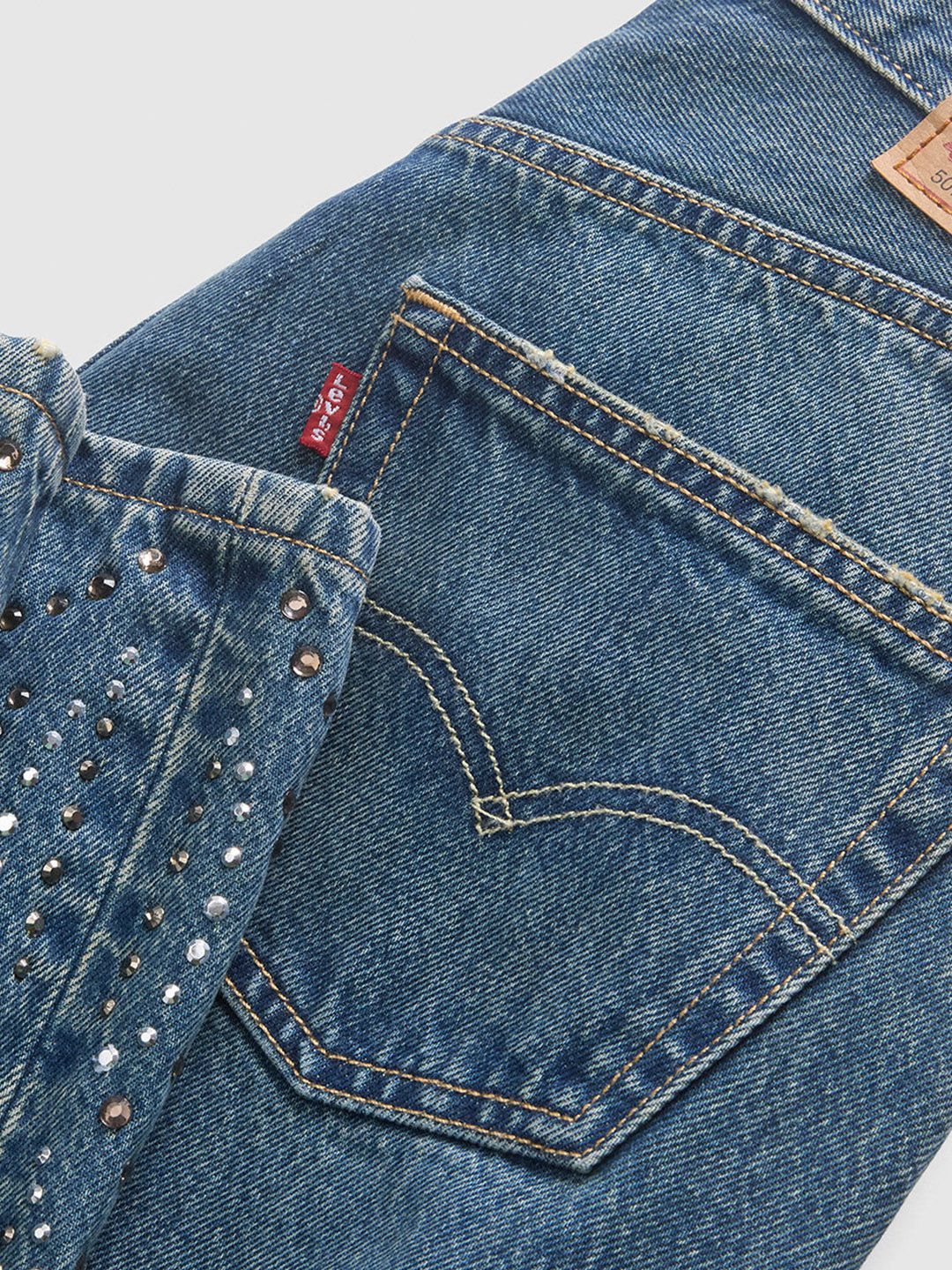 501'90s Dark Indigo Straight Fit Mid Rise Jeans