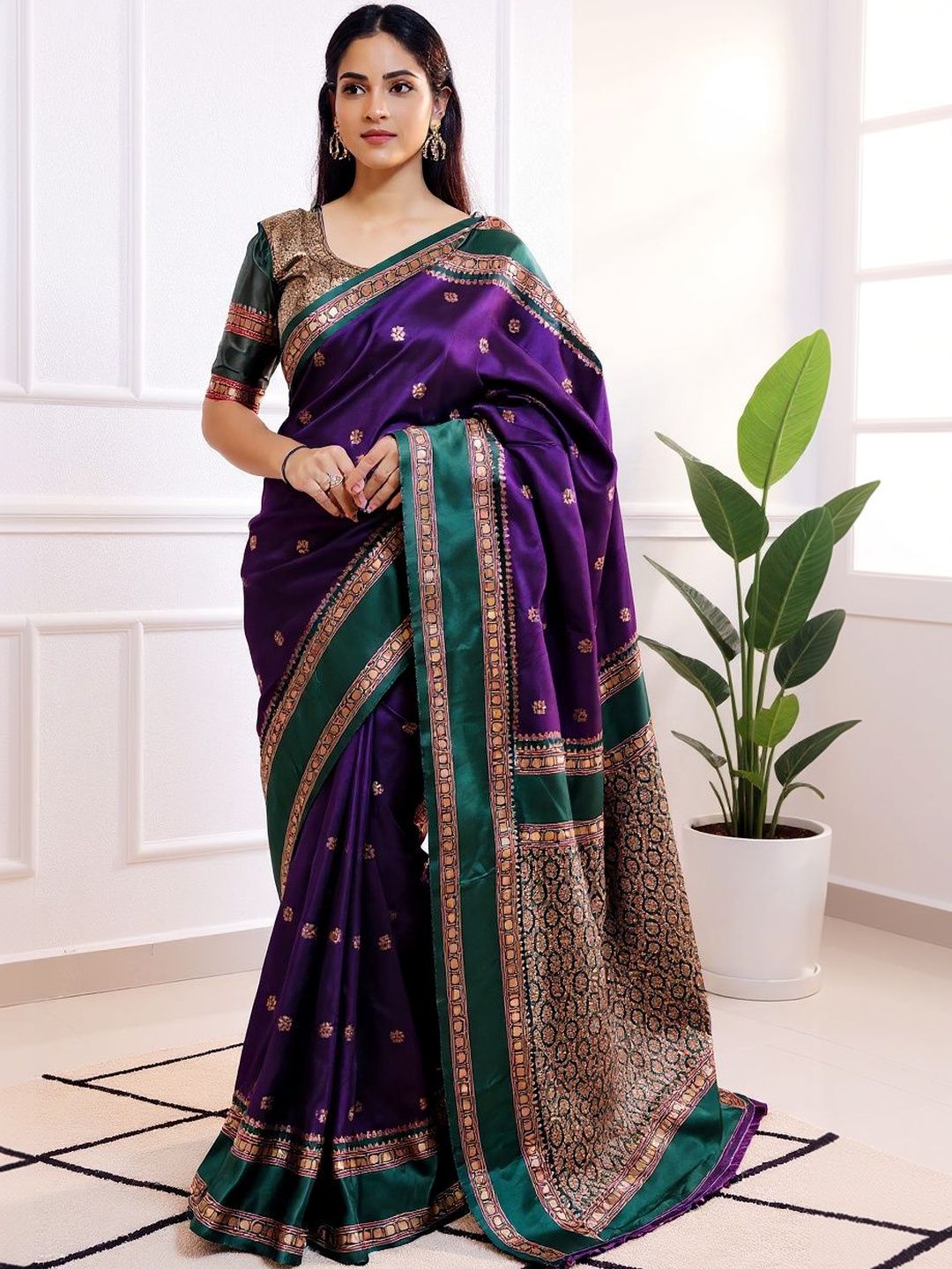 Moda Rapido Woven Design Zari Art Silk Saree