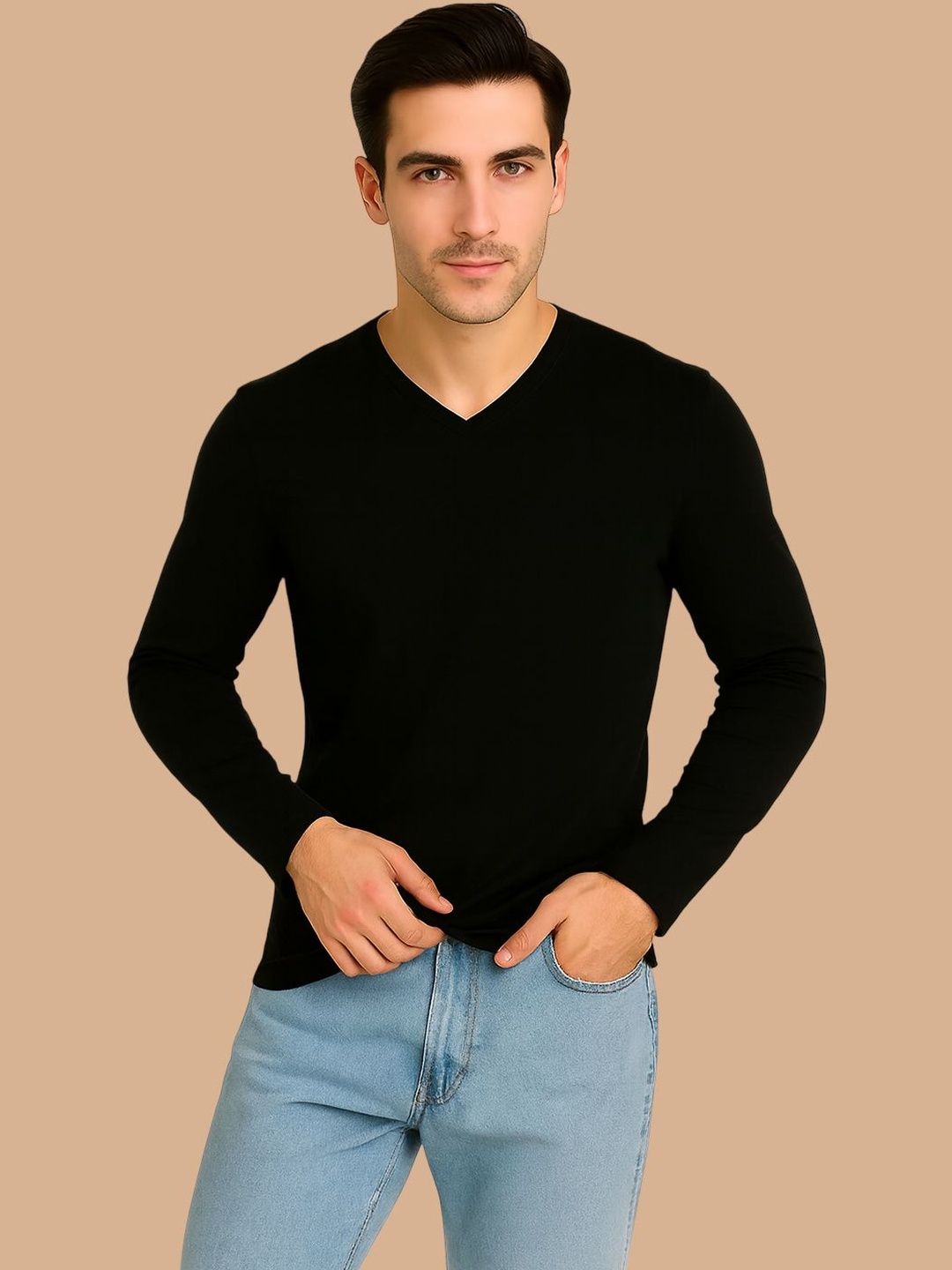 FBAR Men V-Neck T-shirt