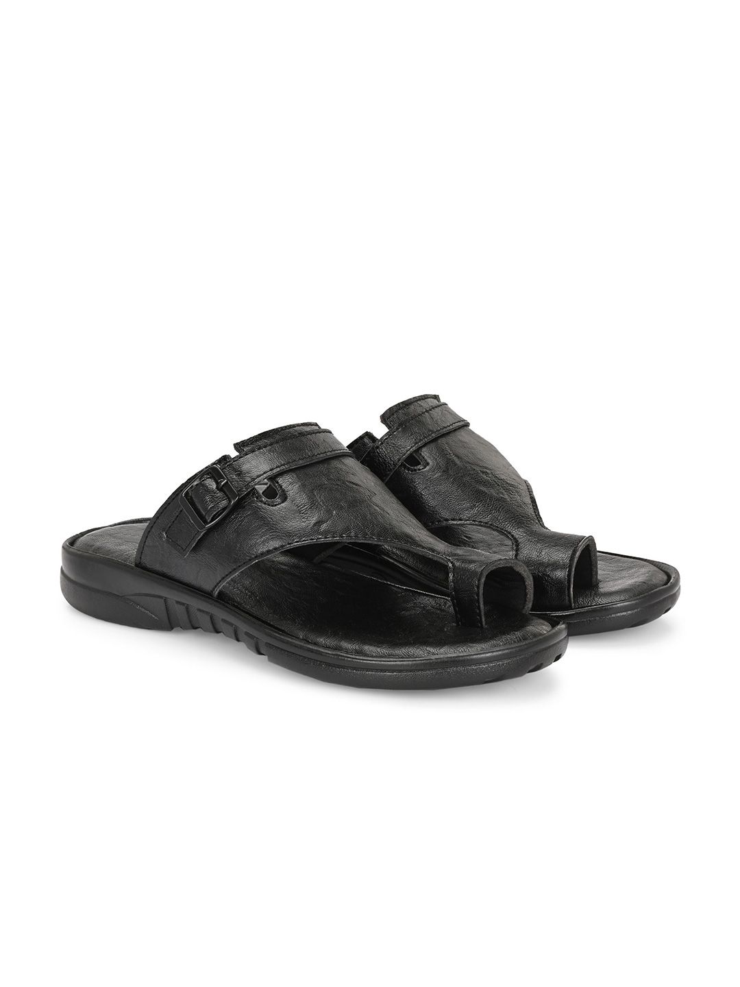 Azzaro Black Men Slip-On Flipflop