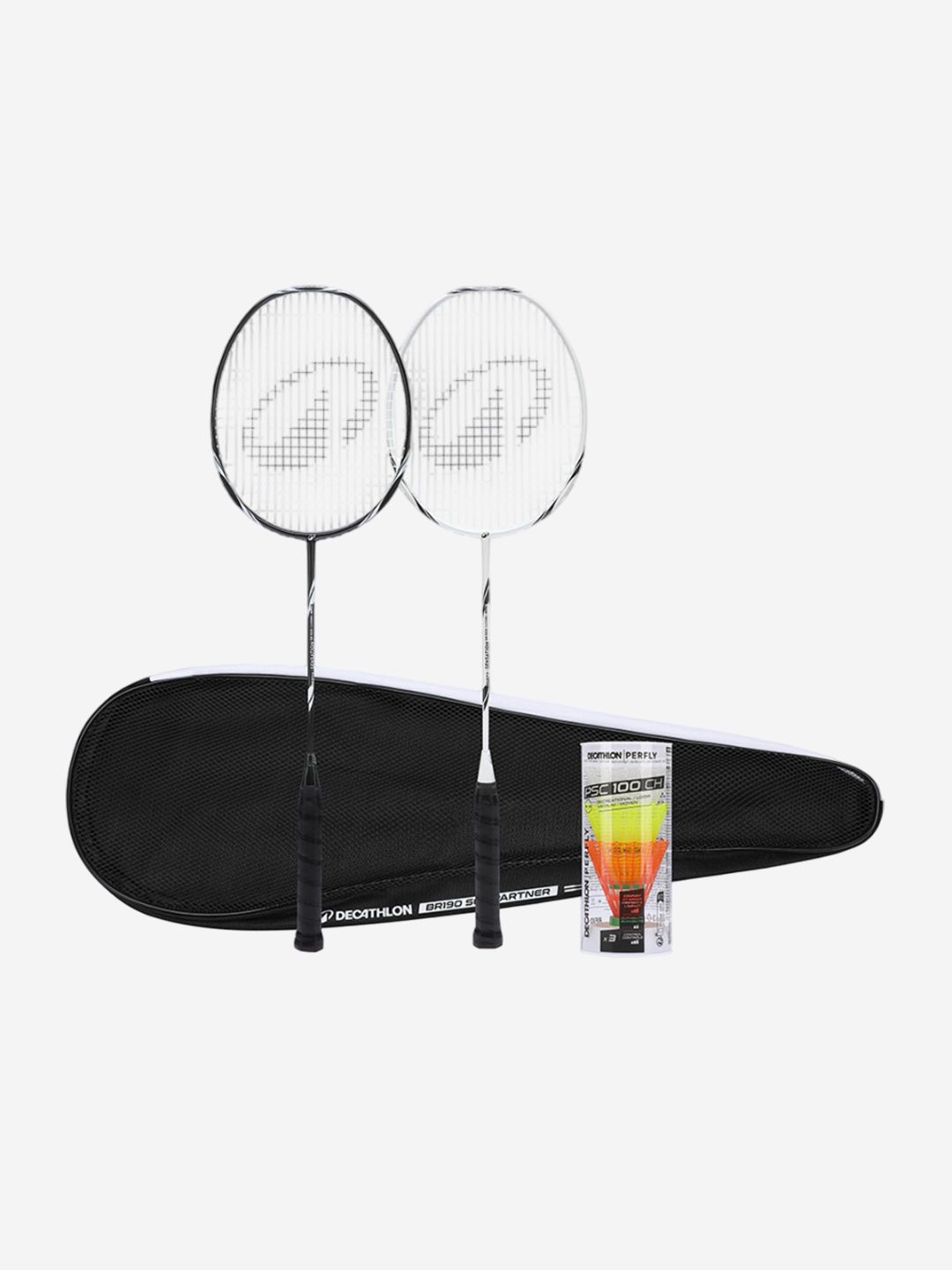 Decathlon Decathlon Kuikma - Adults Black and White BR Sensation 500 Set Handling Badminton Racket