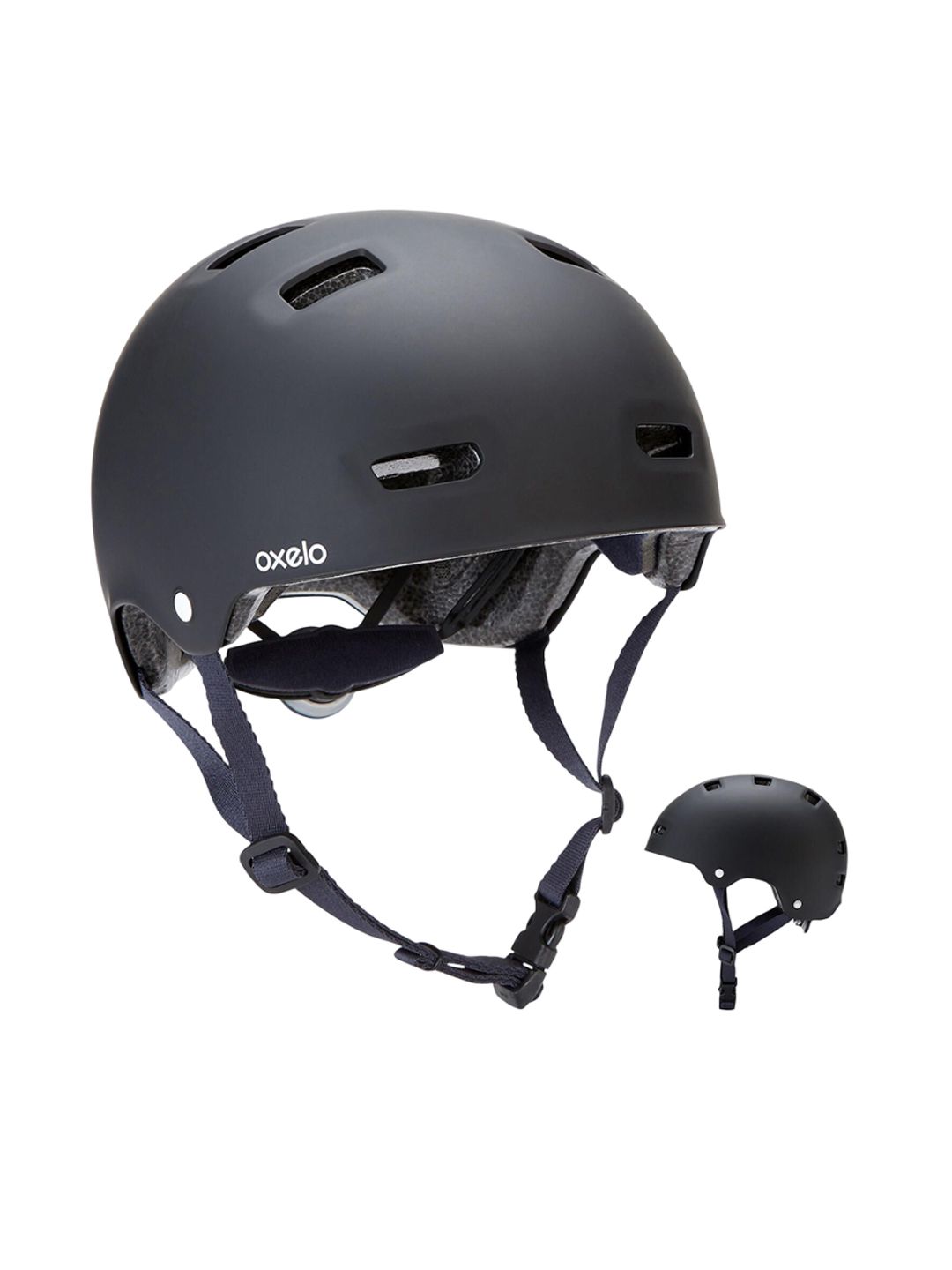 Decathlon Btwin - Unisex Blue And Black Mf500 Adjustable Scootering Helmet