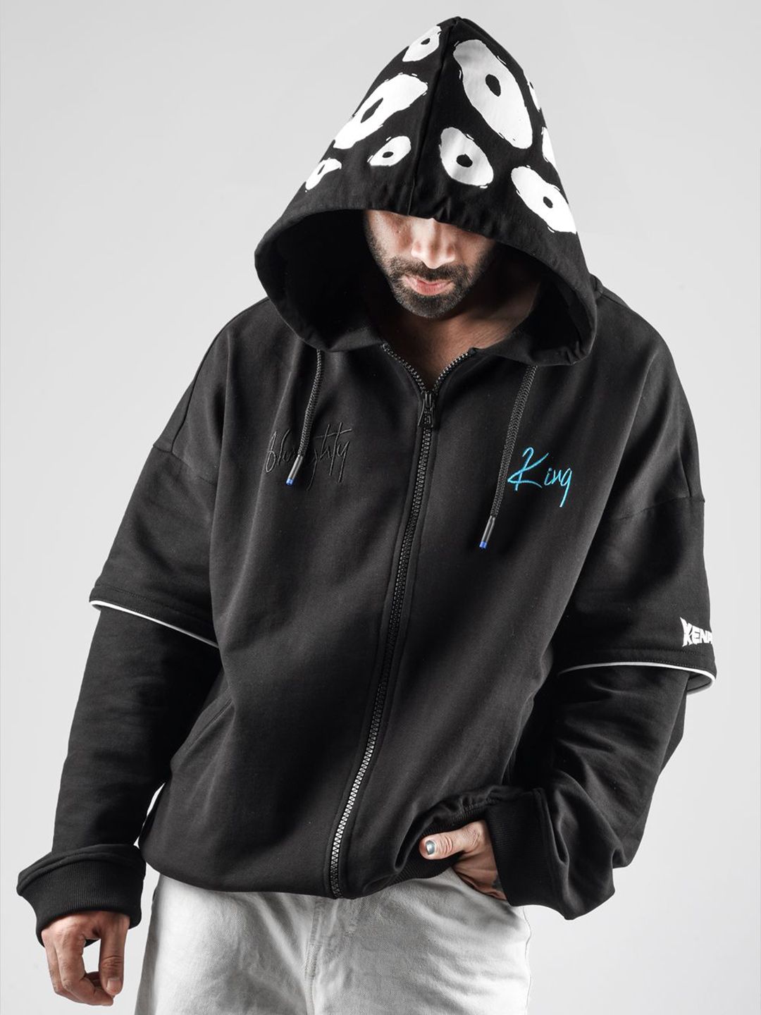 Buy Xenpachi Men Bleach Anime Almighty Printed Oversize Drop