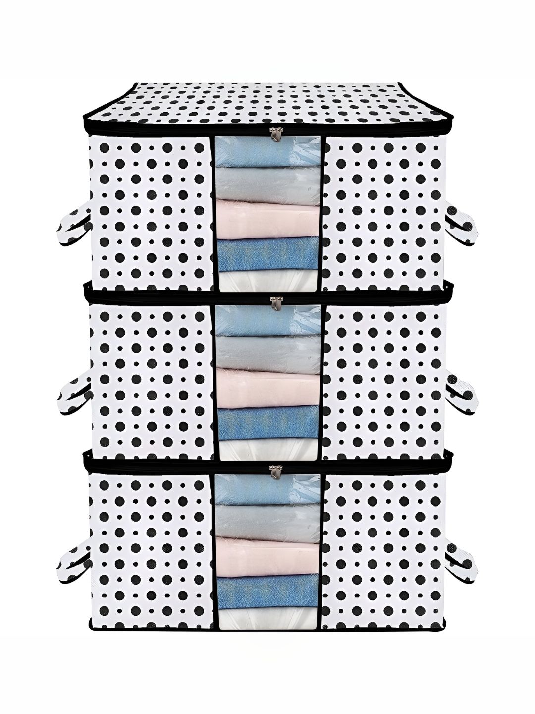 ANKIT INTERNATIONAL White 6 Pieces Super Strong Multi-Utility Organisers
