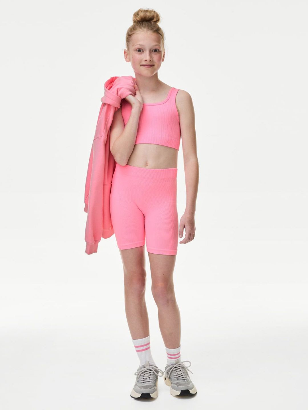 Marks & Spencer Marks & Spencer Seamless 2Pc Rib Crop Set