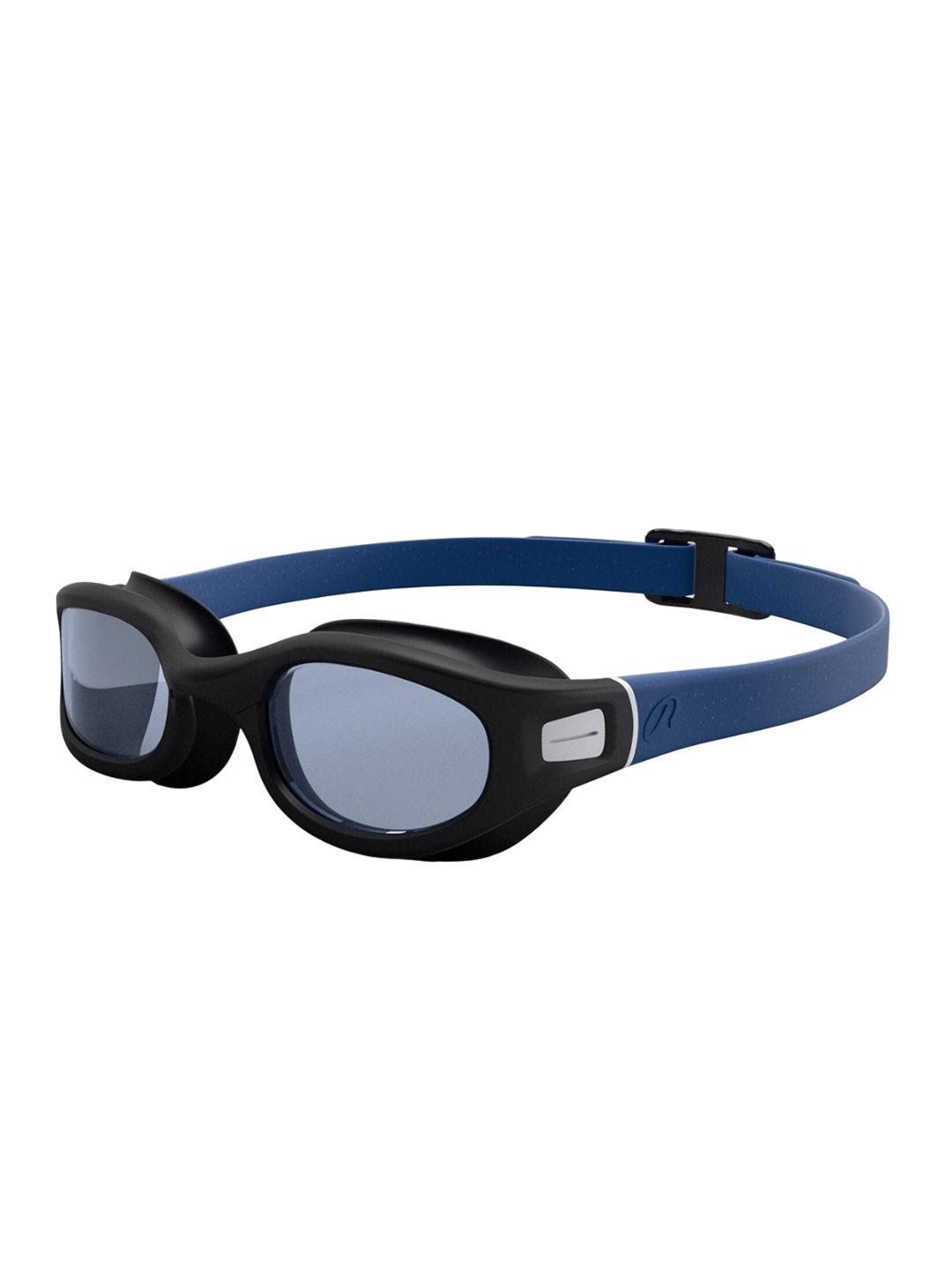 Decathlon Unisex Black and Blue Anti-Fogging Swimming Goggles