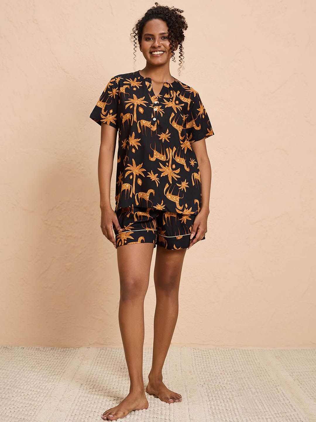 Nykd Women Printed Night suit
