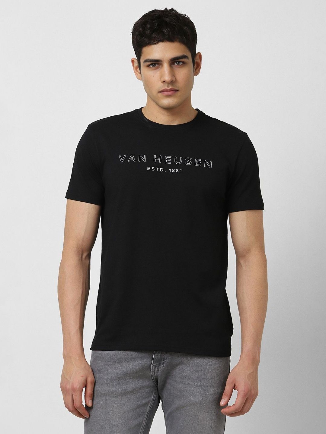 Van Heusen Sport Men Brand Logo Printed T-shirt