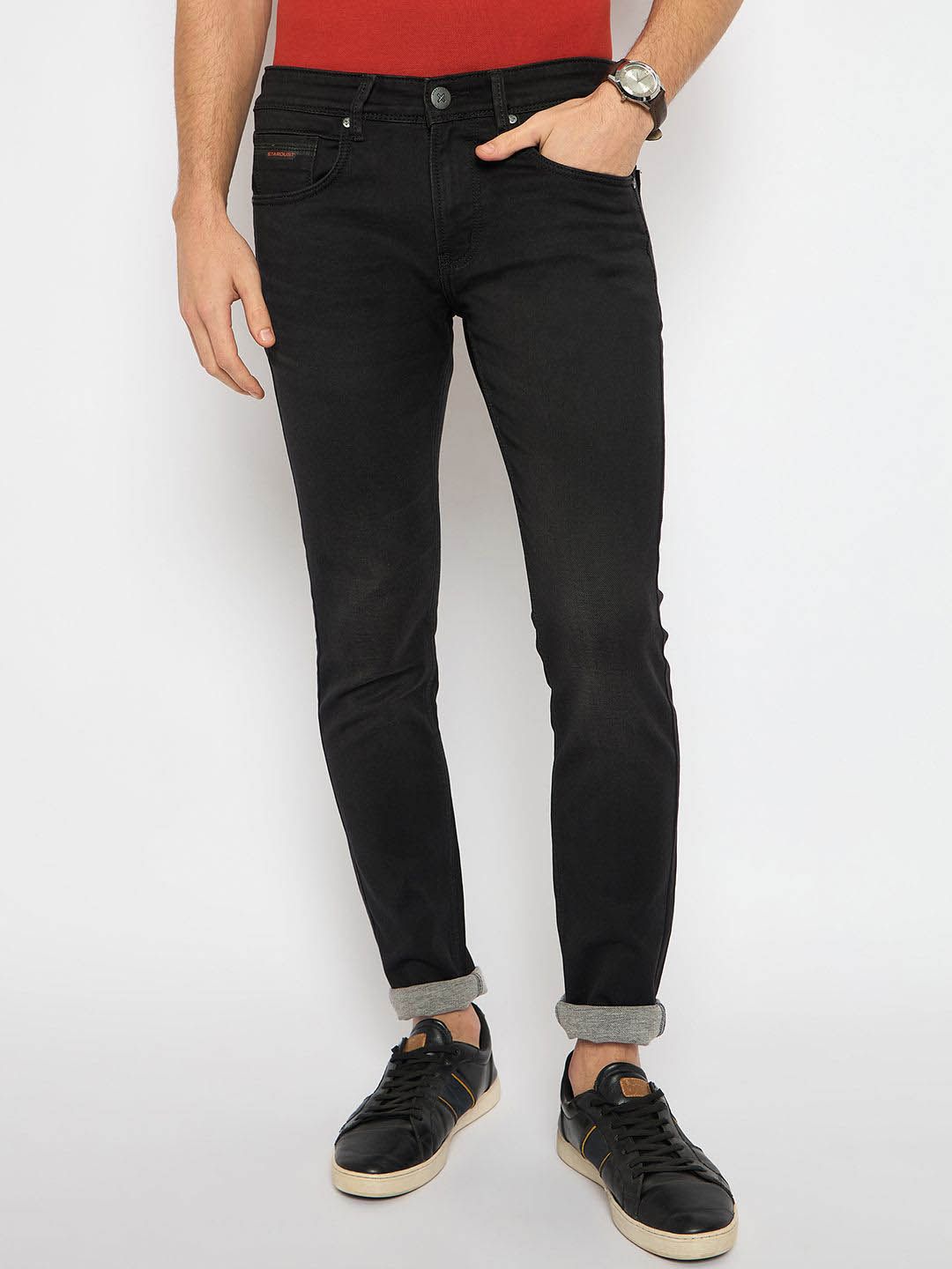 Duke Men Slim Fit Light Fade Stretchable Mid-Rise Jeans