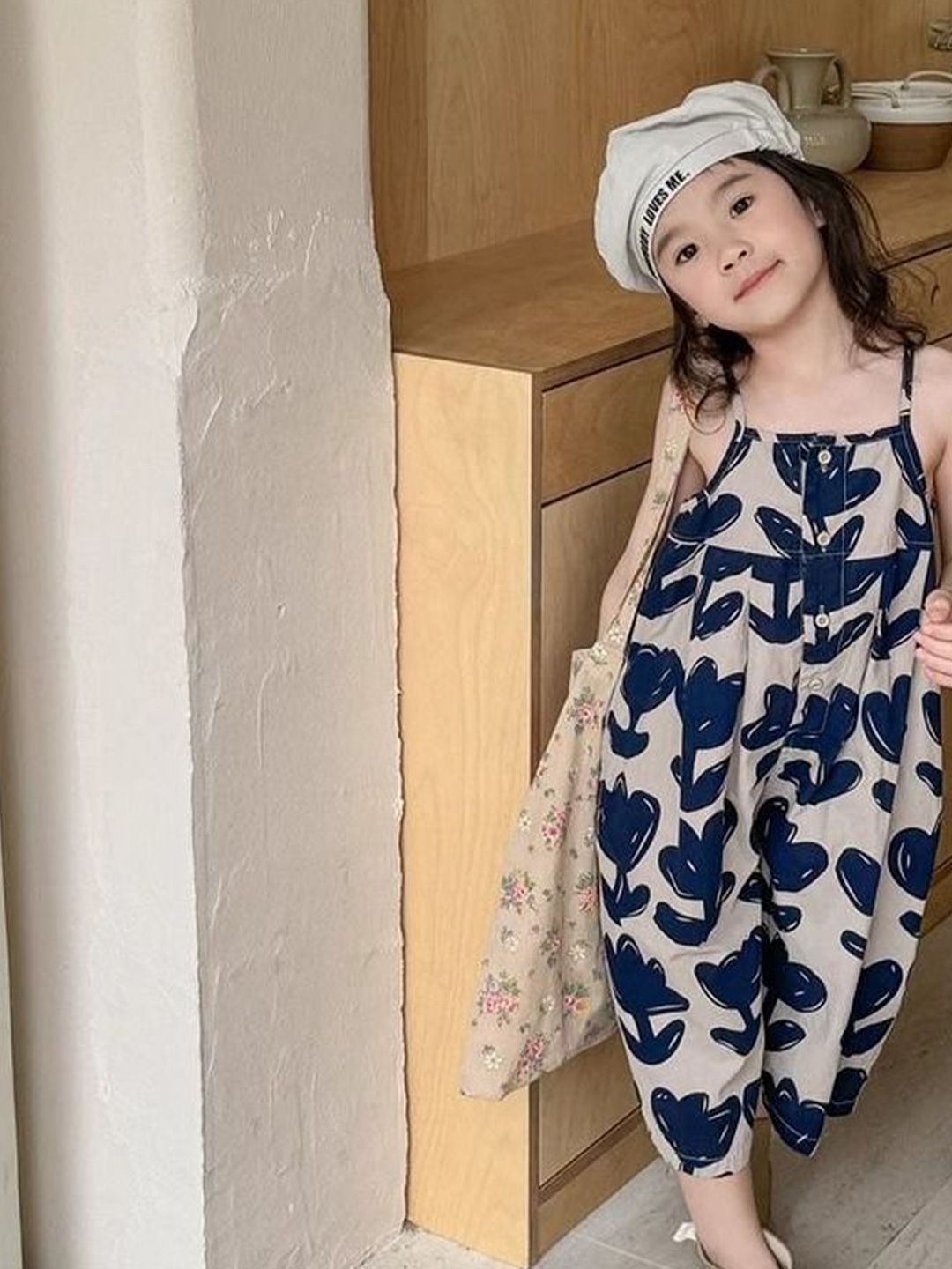 LULU & SKY Girls Printed Basic Jumpsuit