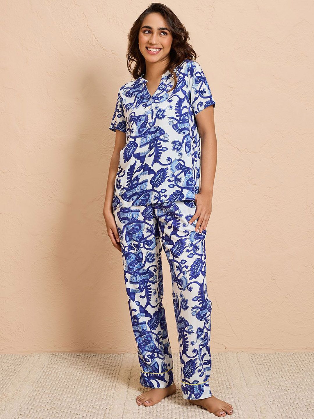 Nykd Women Printed Night suit