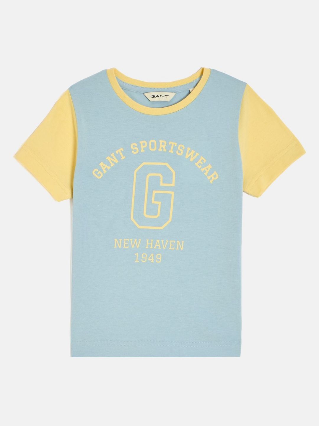 GANT Boys Typography Printed Round Neck Cotton T-shirt