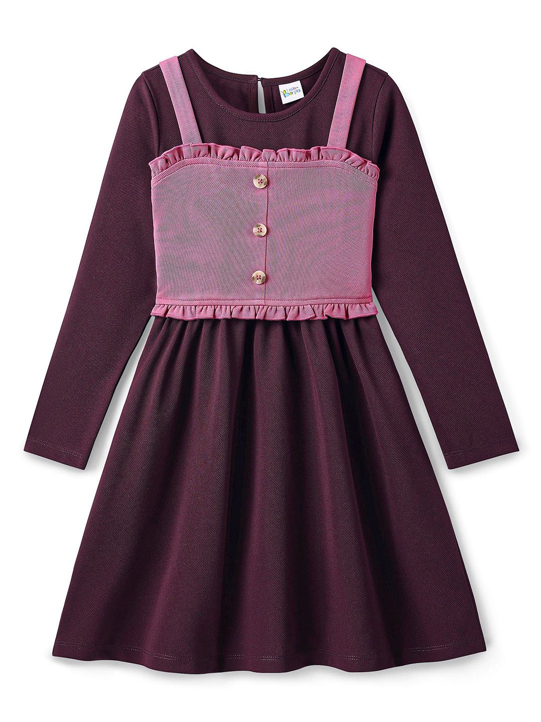 Hola Bonita Girls A-Line Dress With Corset