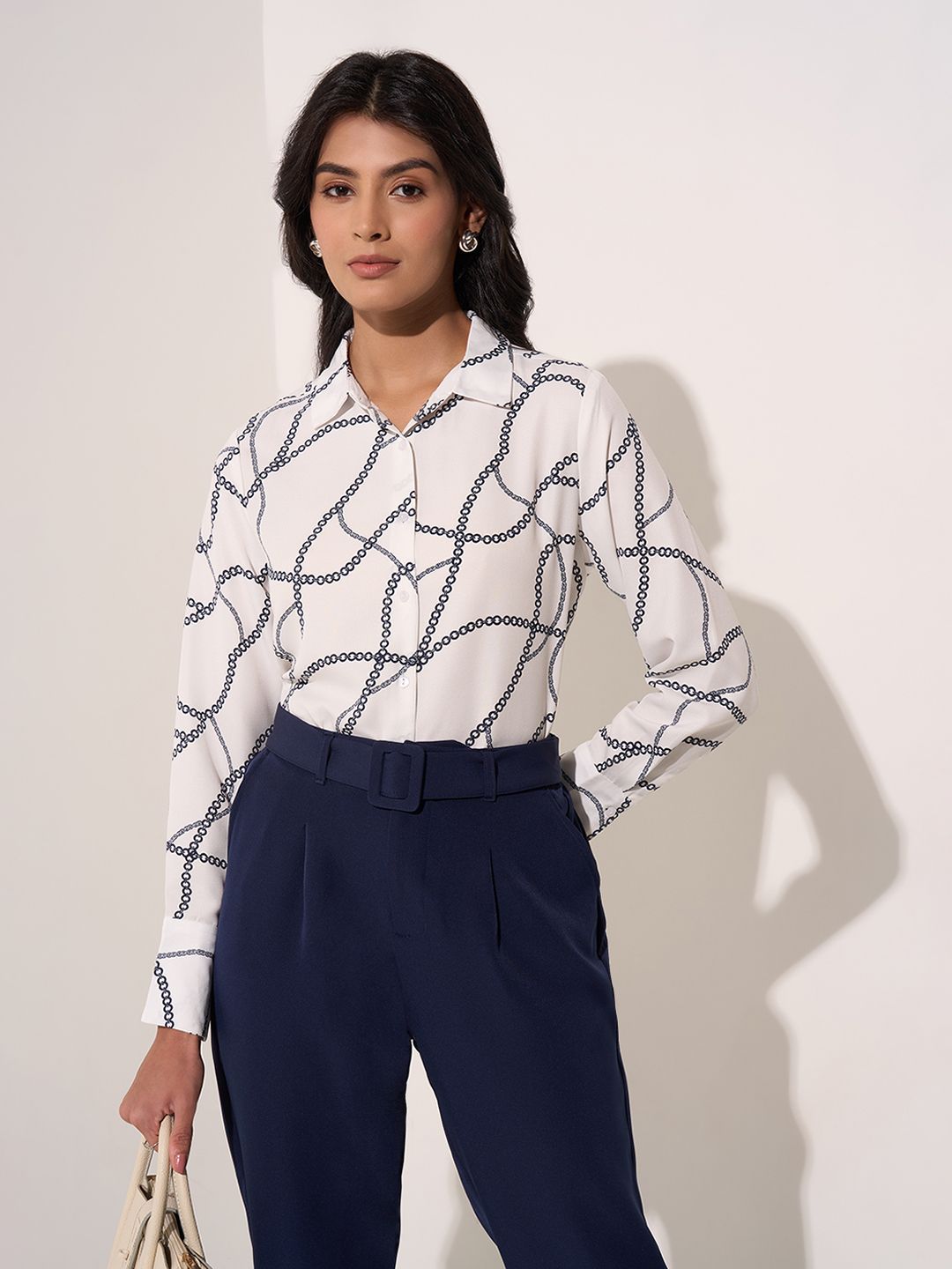 Annabelle by Pantaloons Print Shirt Style Top