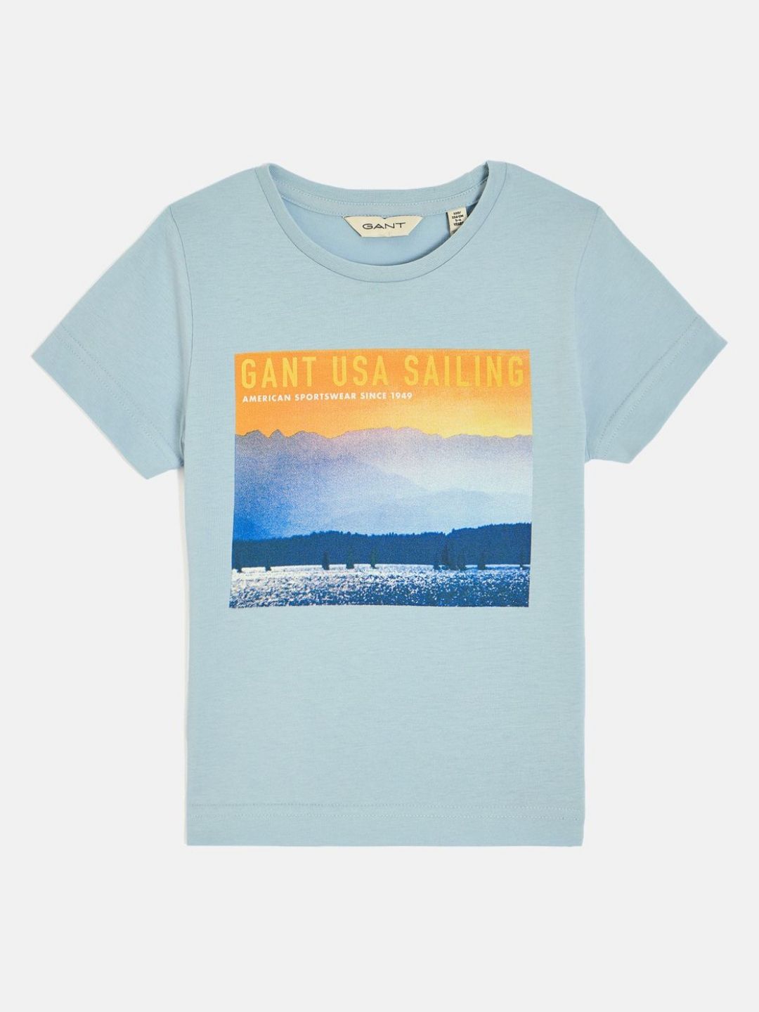 GANT Boys Graphic Printed Round Neck Cotton T-shirt