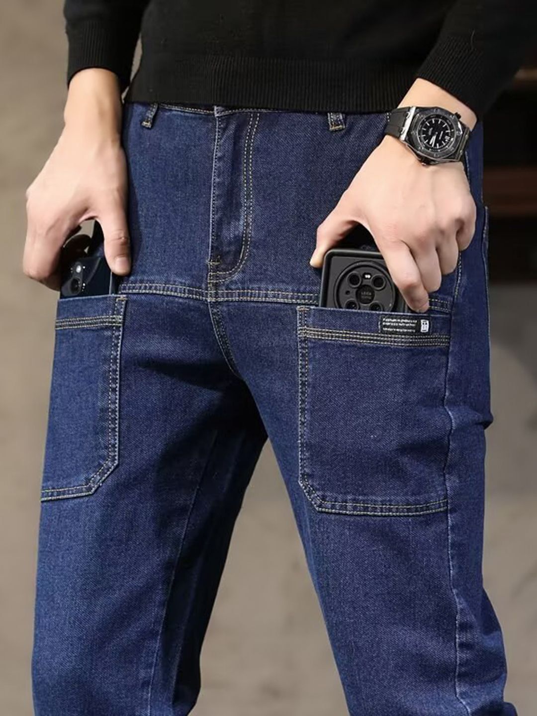 Mast & Harbour Men Mid-Rise Regular Fit Jeans
