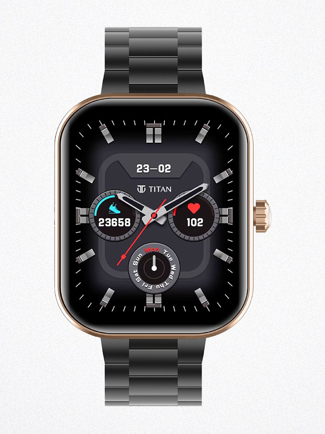 Titan Mirage 1.96 Inch AMOLED Display AOD(410x502) Functional Crown BT Calling Smart Watch