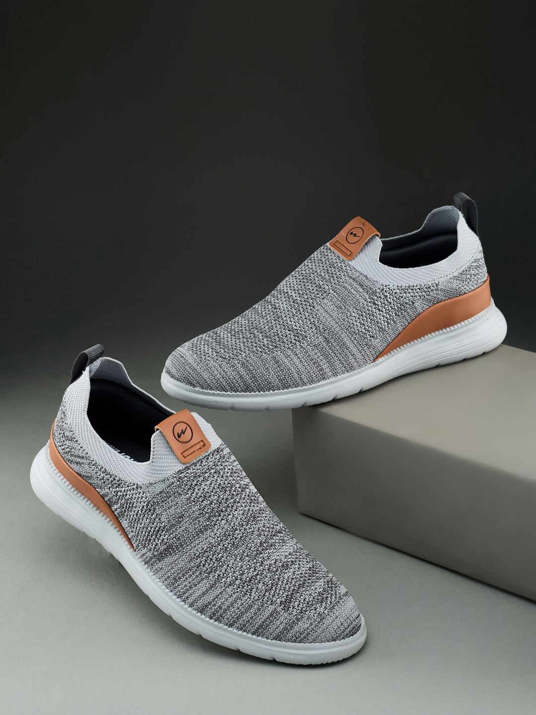 Campus Men CHALK Woven Design Slip-On Sneakers
