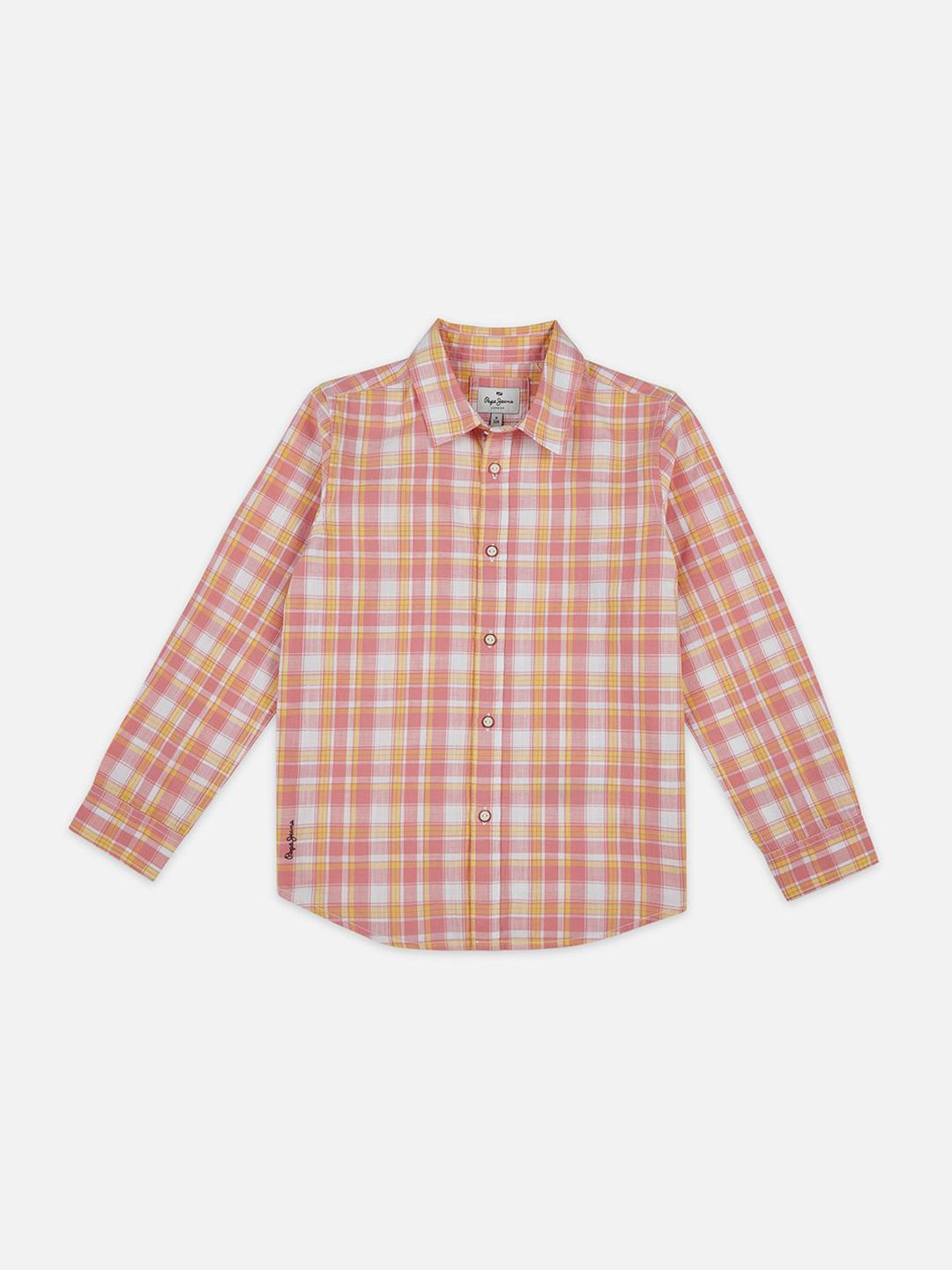 Pepe Jeans Boys Tartan Checks Opaque Checked Casual Shirt