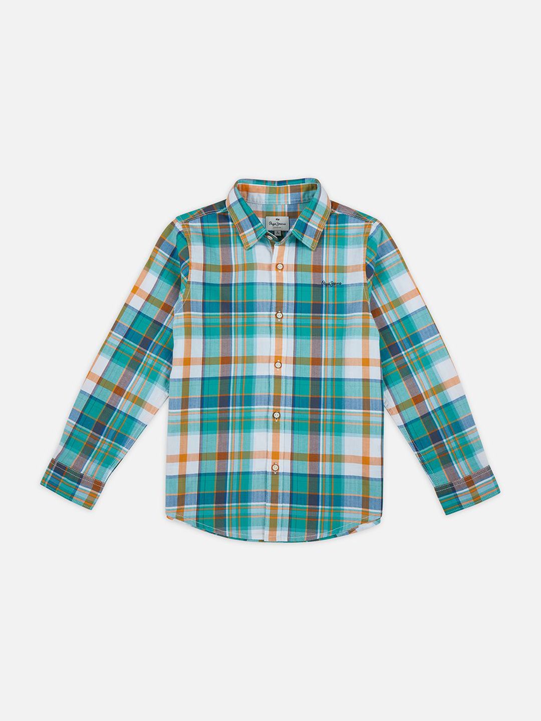 Pepe Jeans Boys Tartan Checks Opaque Checked Casual Shirt