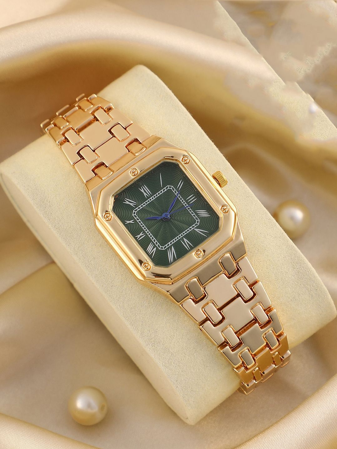 HAUTE SAUCE Women's The Torque Roman Square Watch SS25_HSWC1311