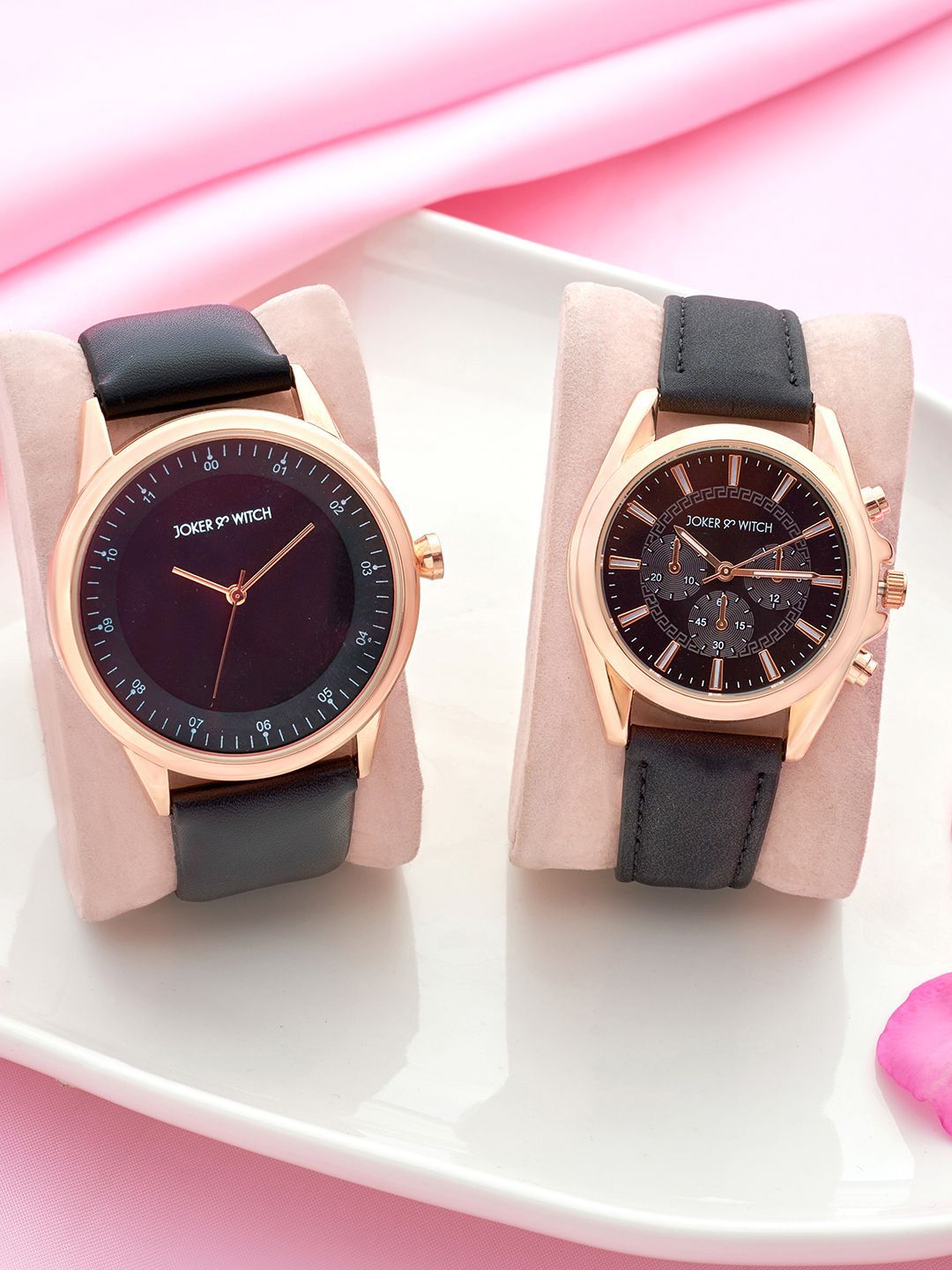 JOKER & WITCH JOKER & WITCH Brandon & Stella Analogue Couple Watches Giftset