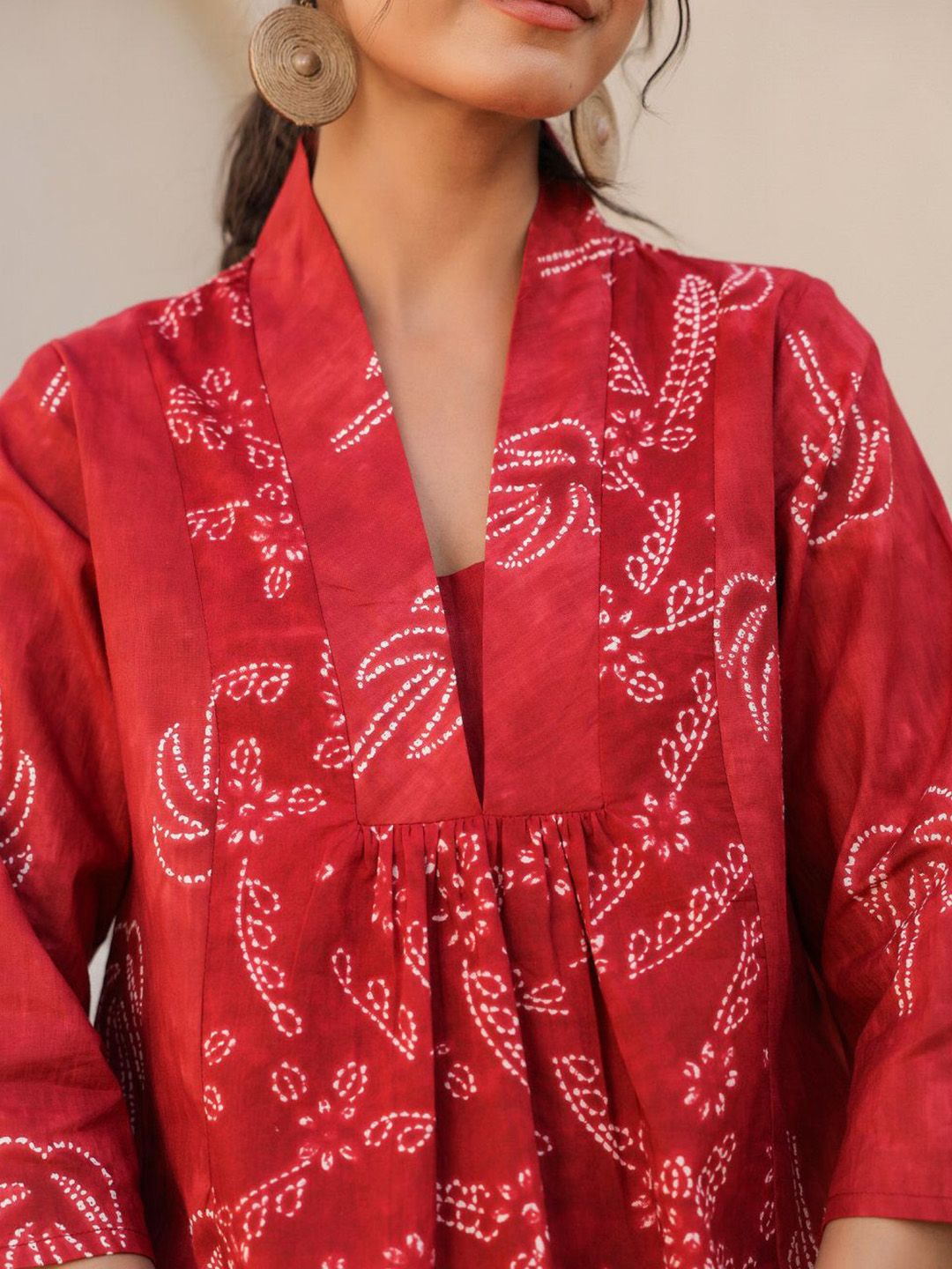 Buy JISORA Printed Pure Cotton Top & Trouser Co-ord Set - Co-Ords