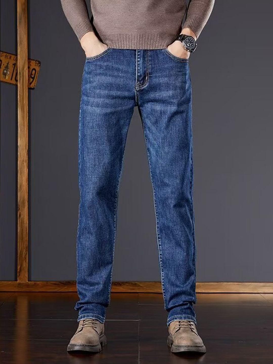 HERE&NOW Men Clean Look Light Fade Jeans