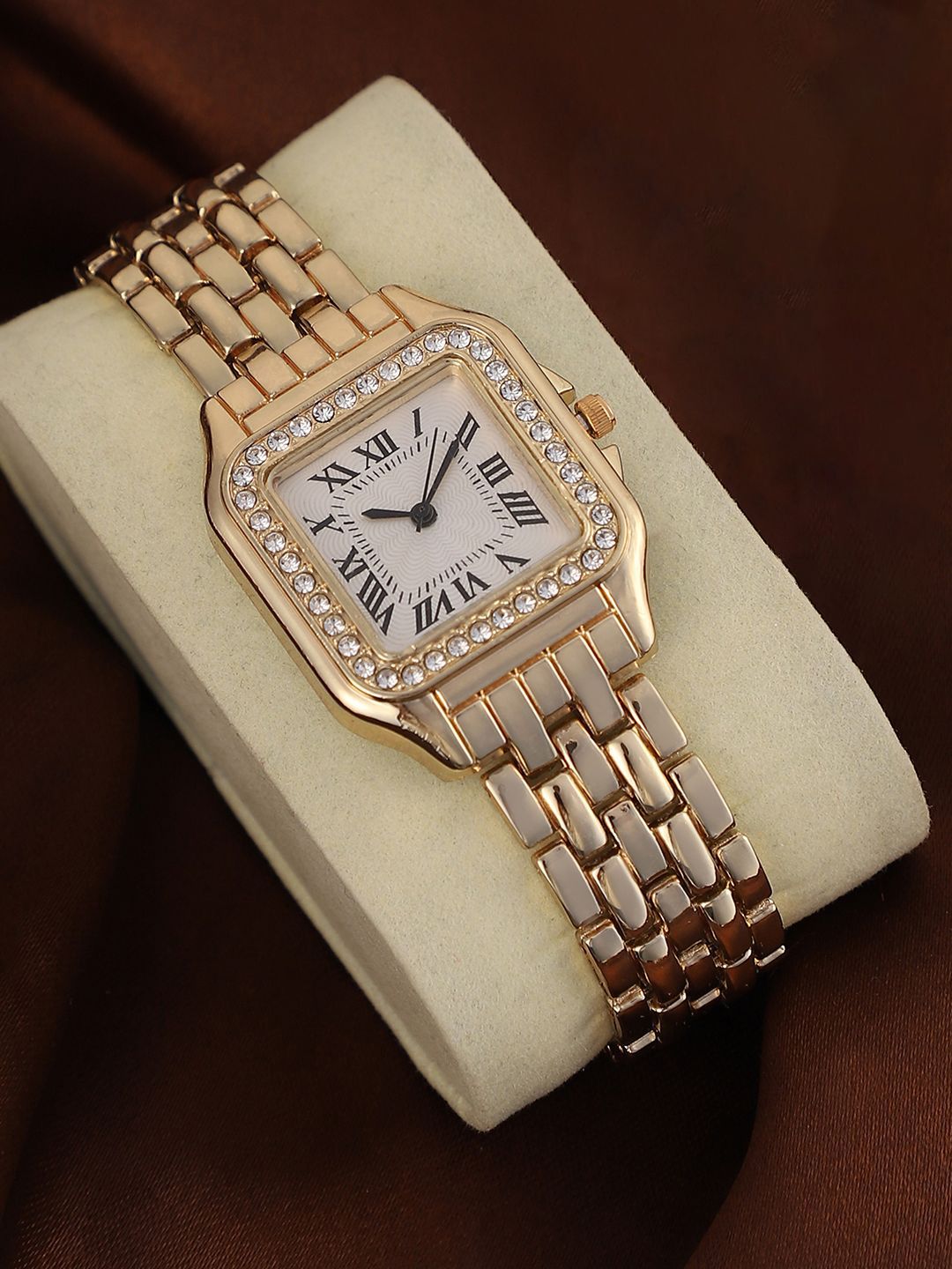 HAUTE SAUCE Women The Solene Square Watch - California Gold