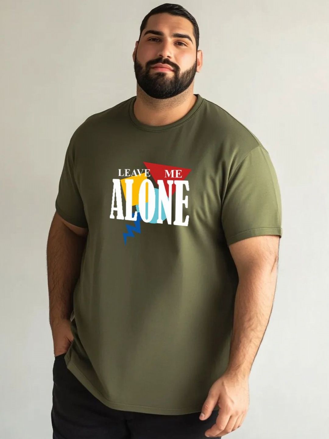 Toodle Plus Men Plus Size Cotton Printed T-shirt