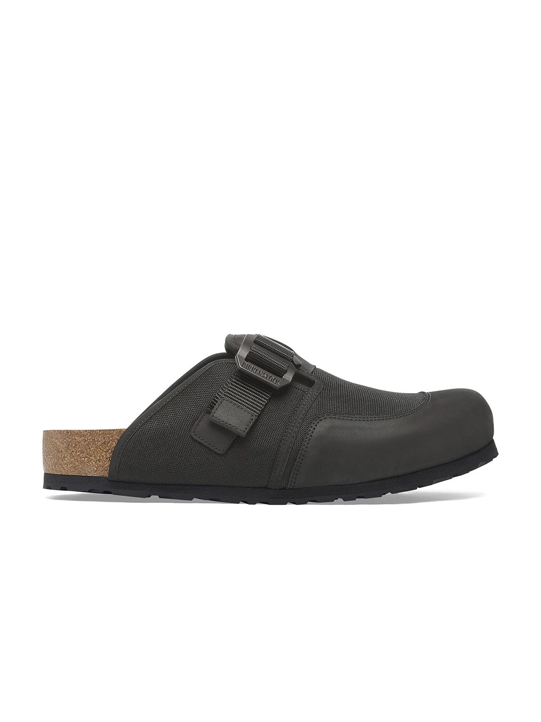 Buy Birkenstock Boston Unisex Regular Width Black Textile & Others