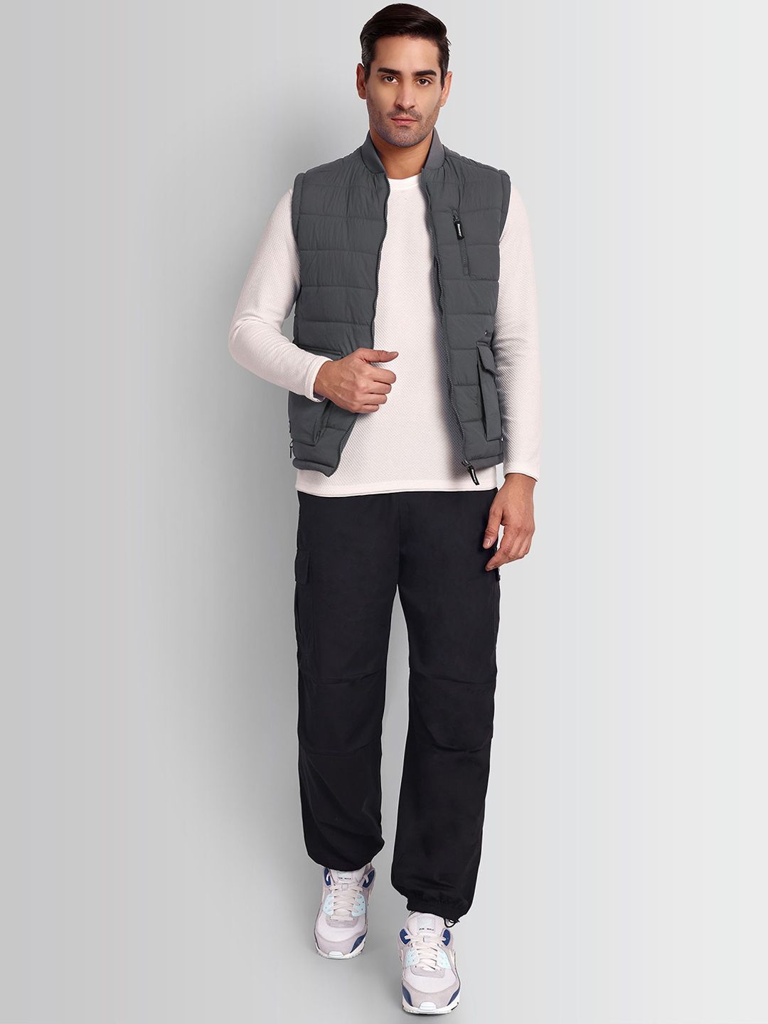 DCYPHR Men Longline Padded Jacket