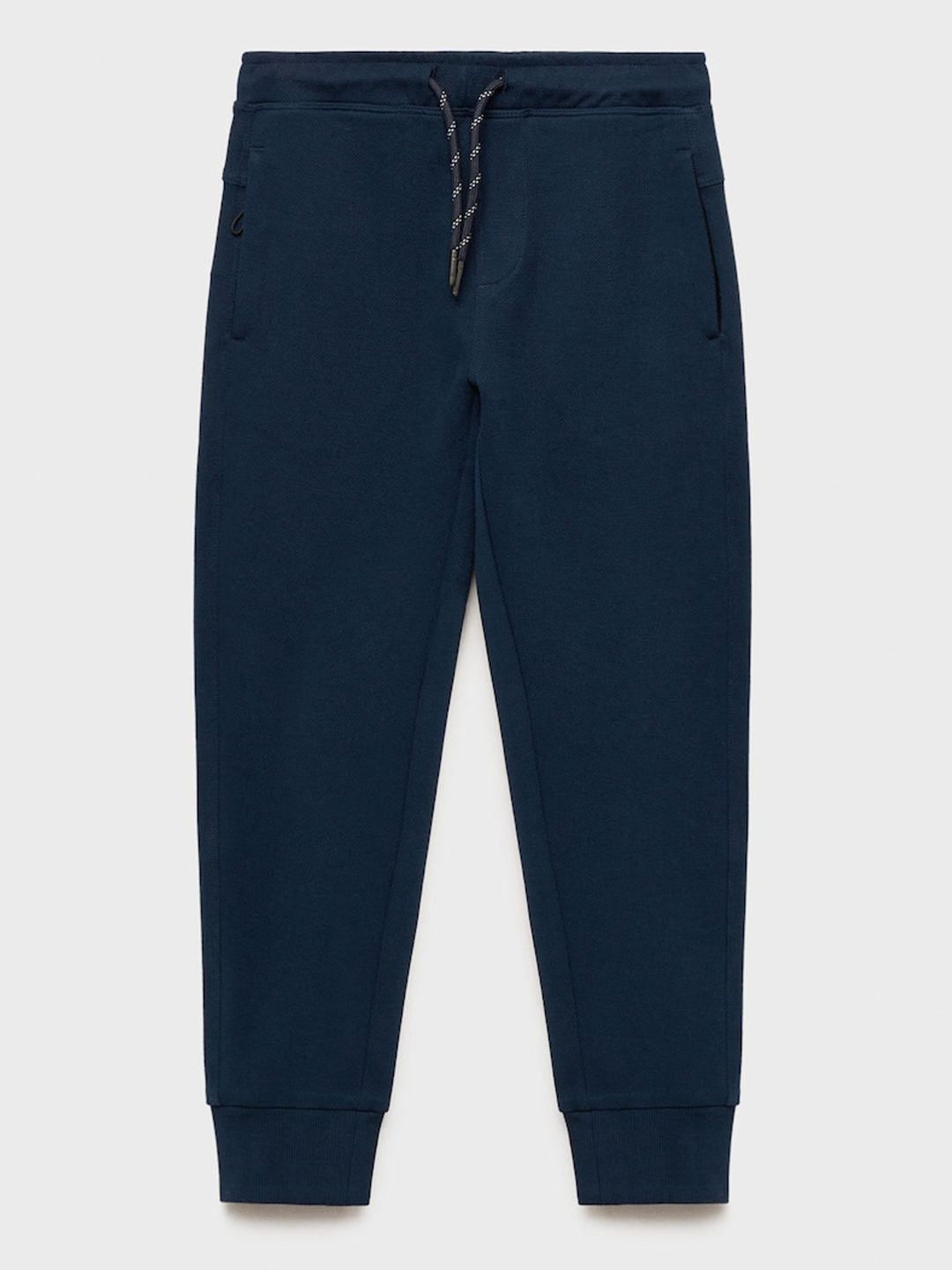 Mango Kids Boys Textured Joggers Pure Cotton Trousers