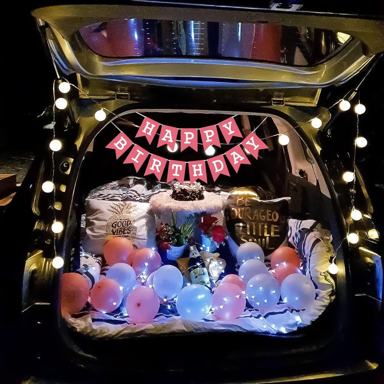 Special You Pink 43 Pieces Happy Birthday Balloons & Banner Decorations
